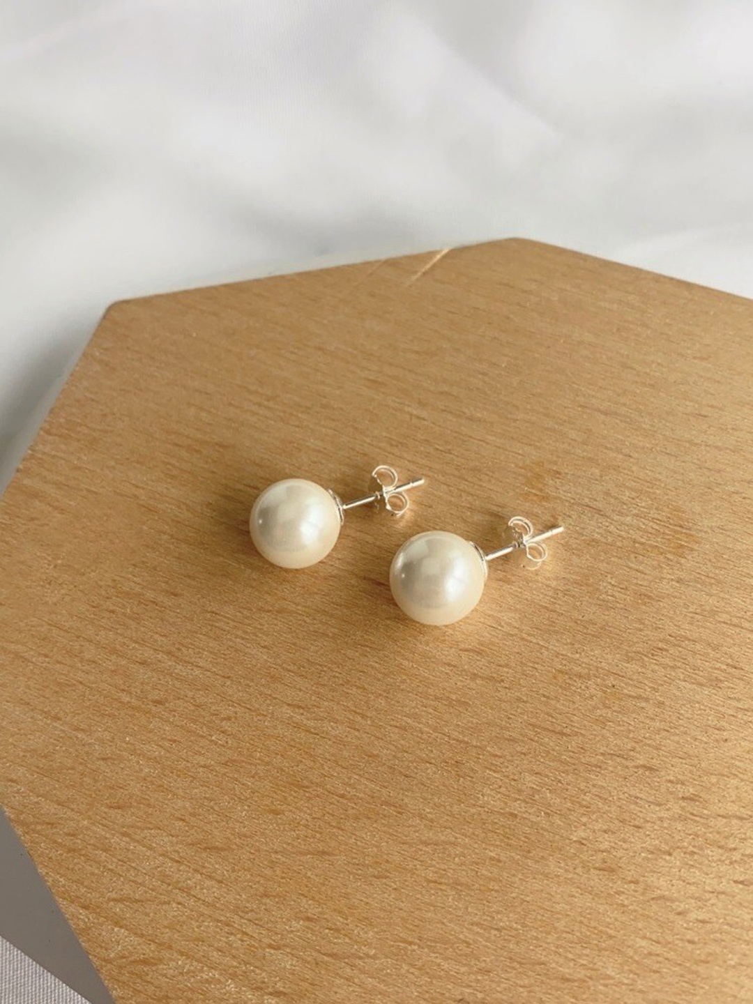 

MISS JO 92.5 Sterling Silver Contemporary Studs Earrings