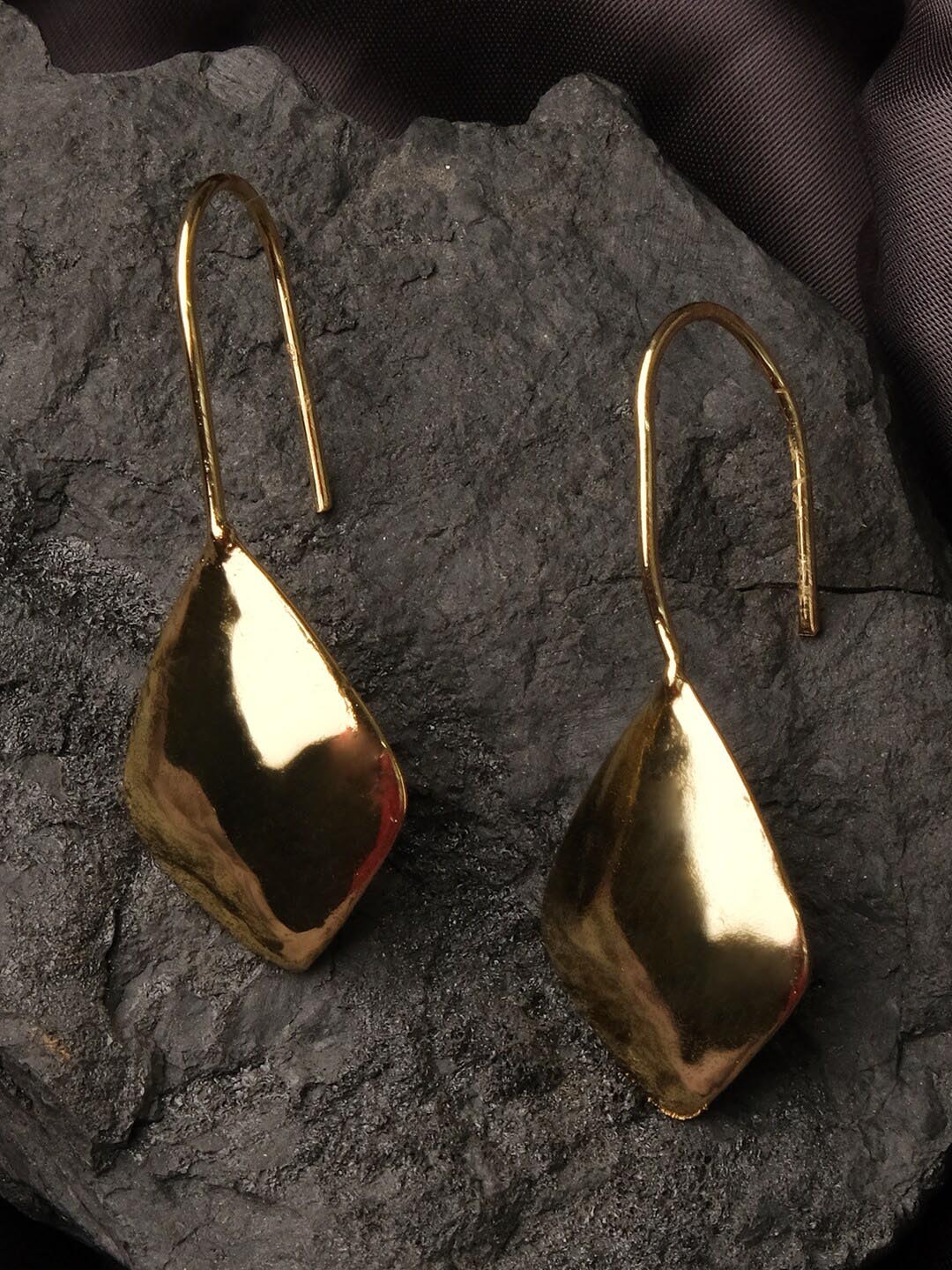 

XPNSV Diamond-Shaped Drop Earrings, Gold