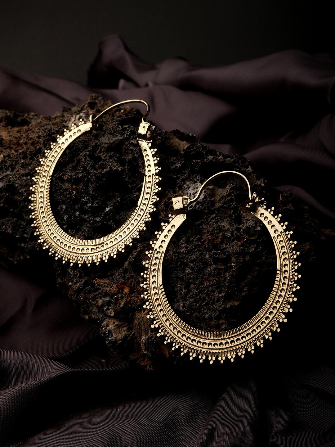 

XPNSV Contemporary Hoop Earrings, Gold