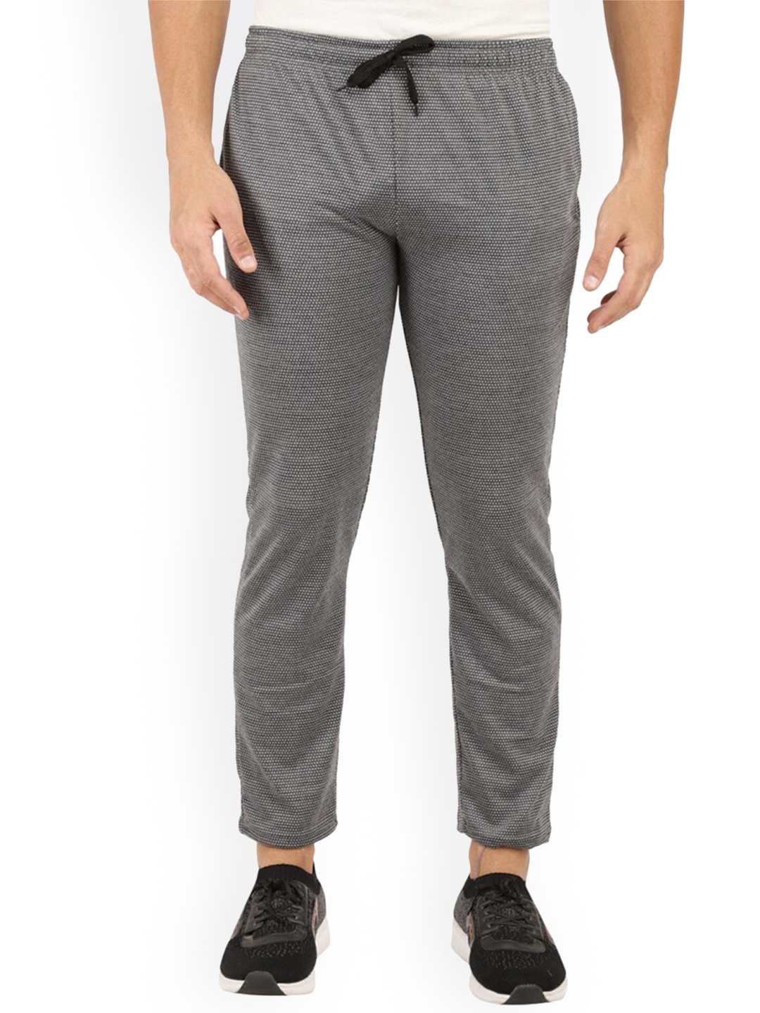 

V-Mart Men Self Design Regular Fit Cotton Regular Track Pants, Grey