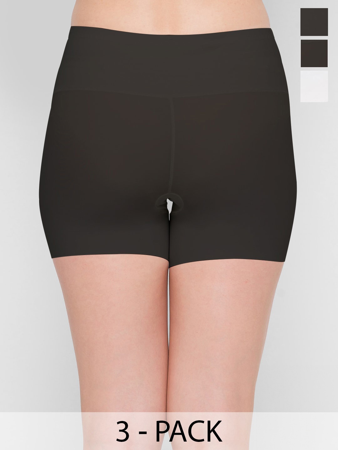 

FashionRack Pack Of 3 Seamless Boy Shorts, Black