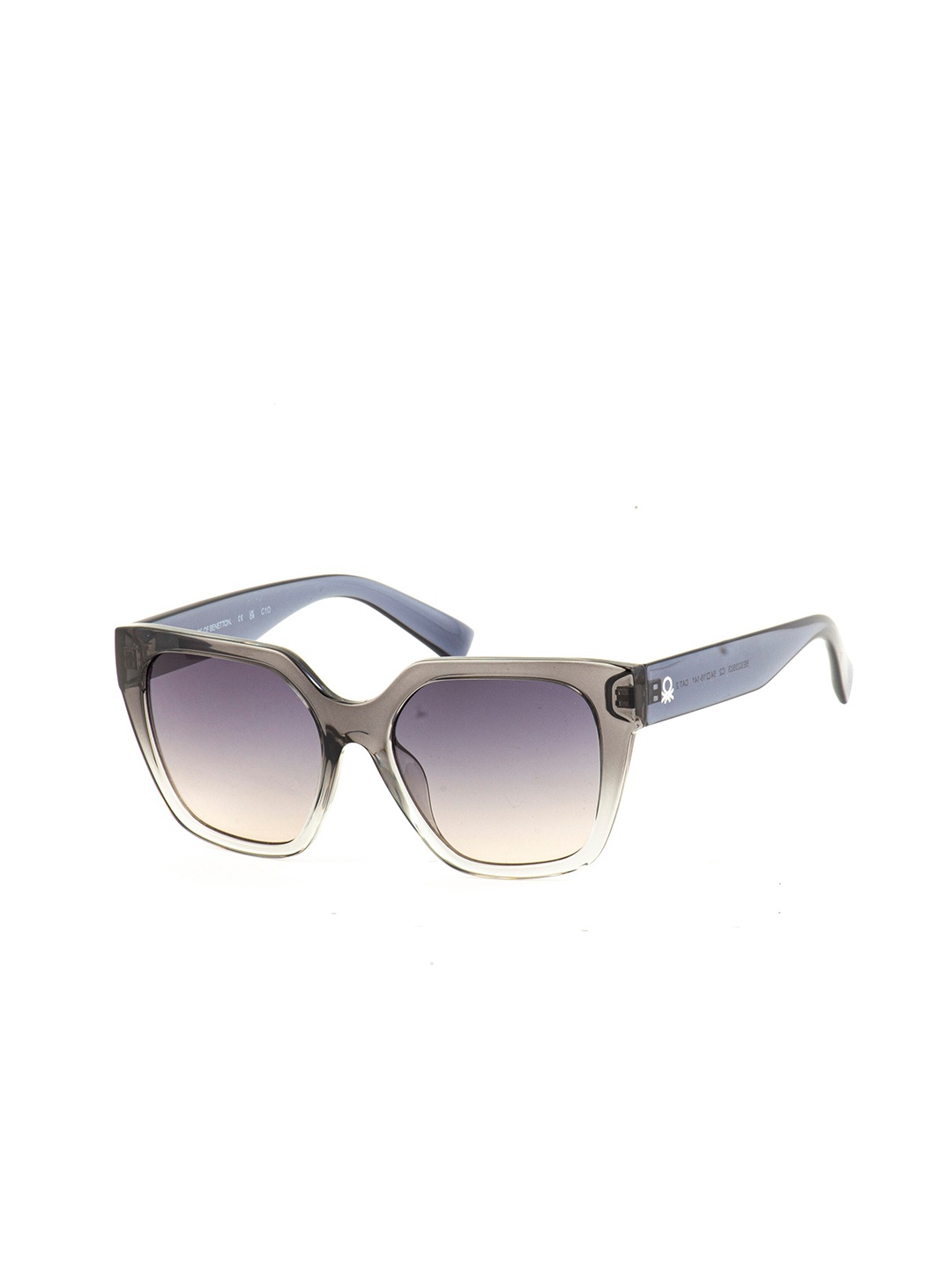 

United Colors of Benetton Women Square Sunglasses With UV Protected Lens, Blue
