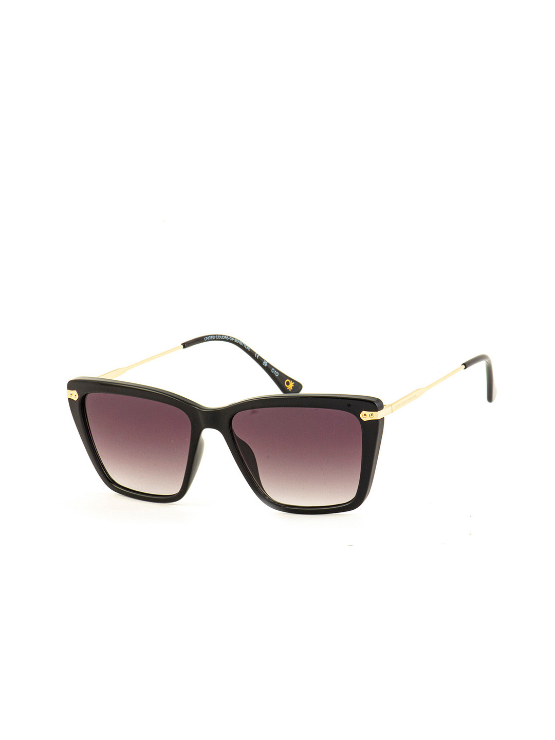 

United Colors of Benetton Women Square Sunglasses With UV Protected Lens, Brown