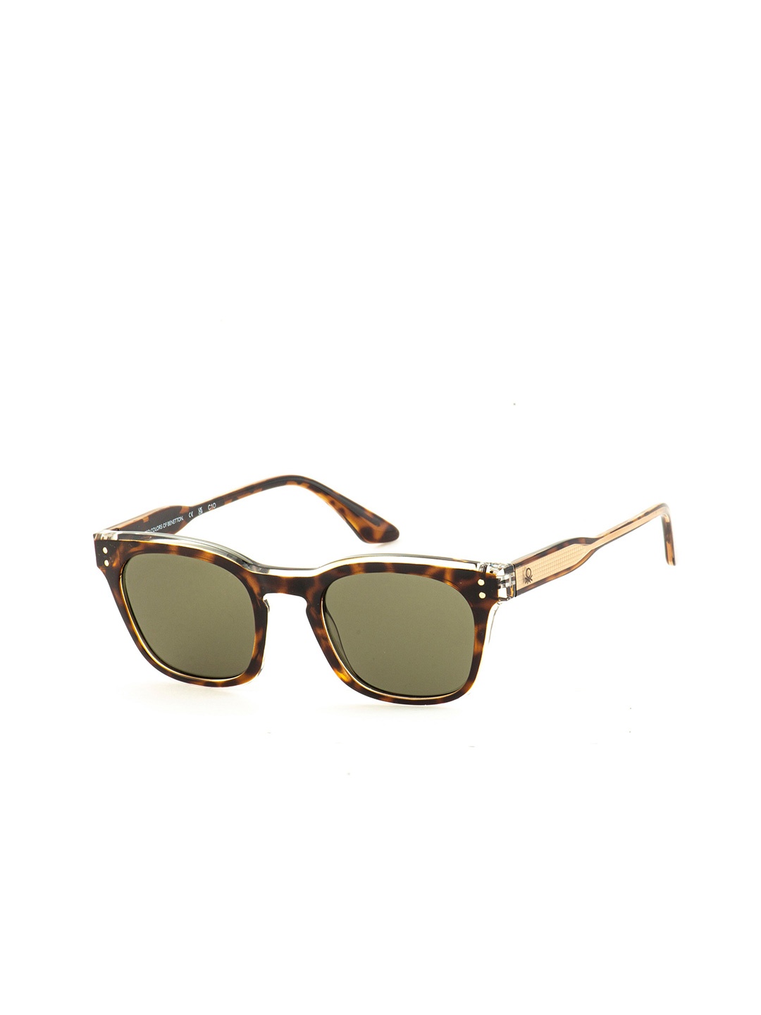 

United Colors of Benetton Unisex Square Sunglasses With UV Protected Lens-BES23514 C2, Green