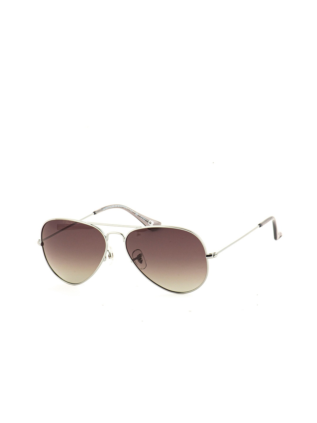 

United Colors of Benetton Men Aviator Sunglasses with UV Protected Lens BES23515 C5, Brown