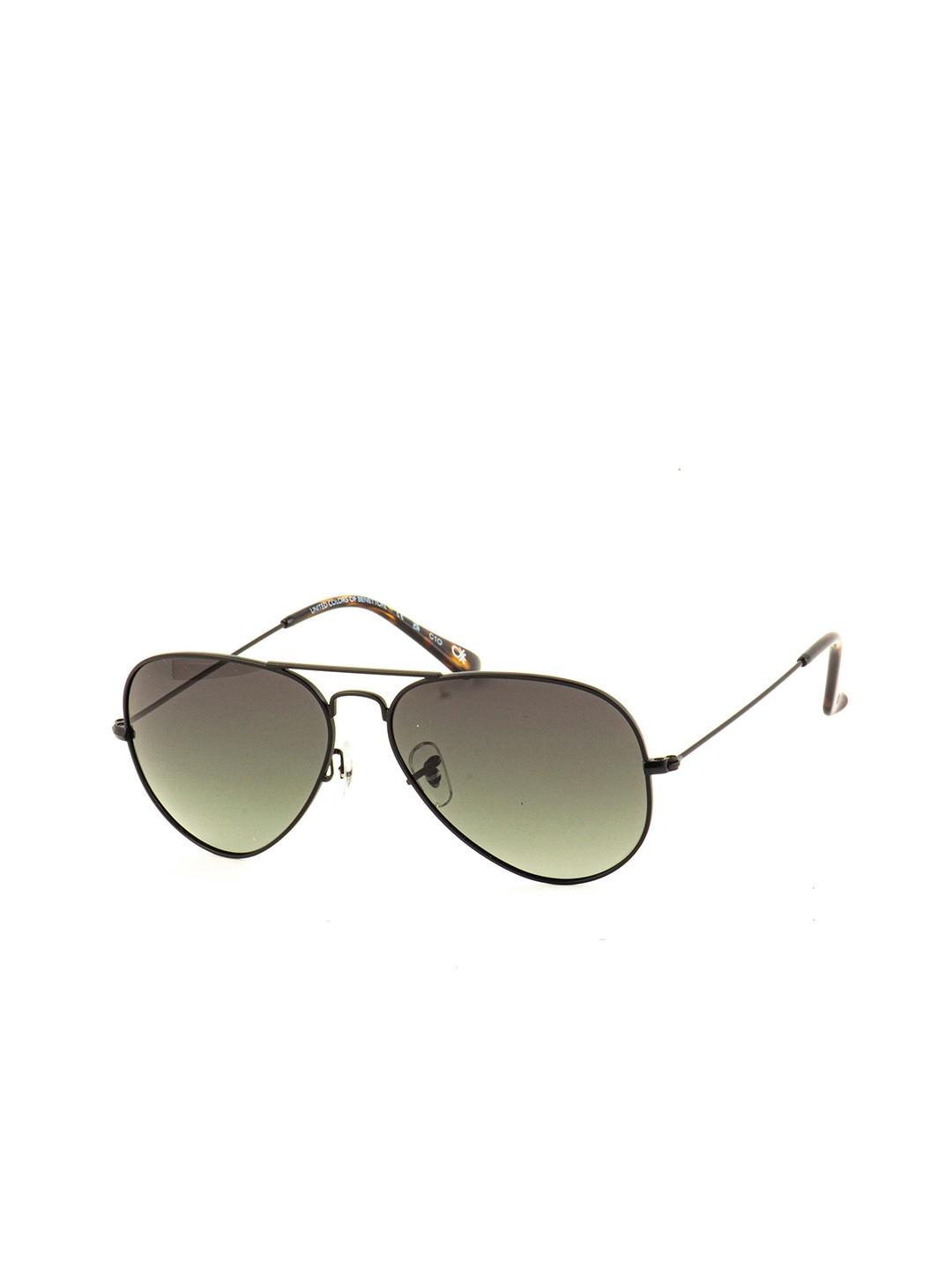 

United Colors of Benetton Men Aviator Sunglasses With UV Protected Lens BES23515 C4, Green