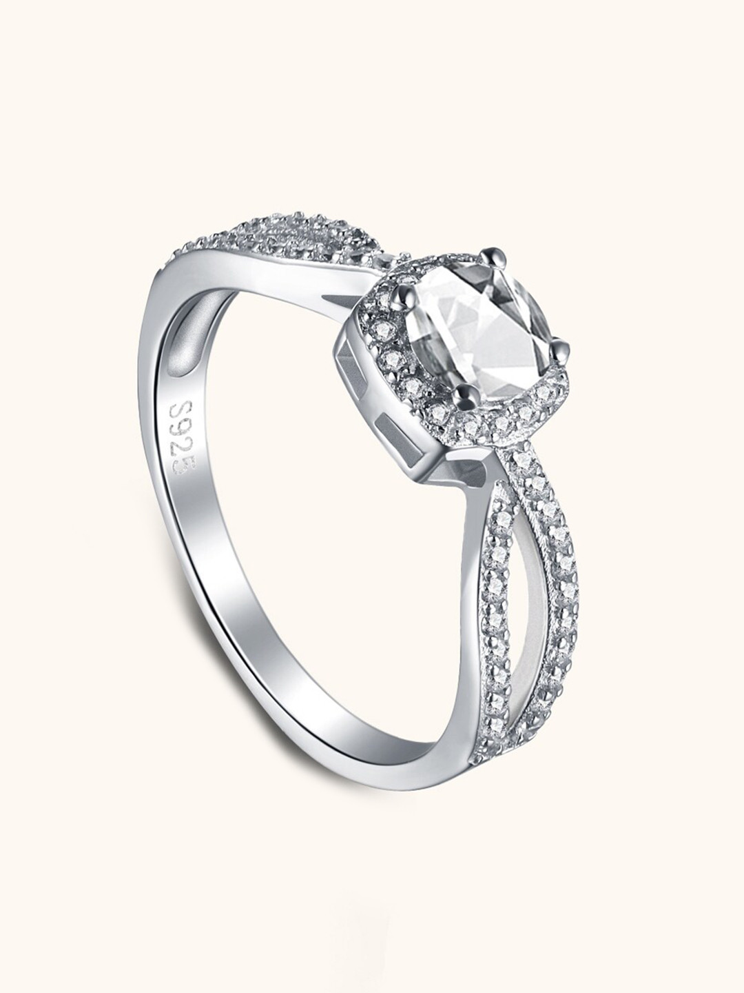 

MISS JO 92.5 Sterling Silver Elegance Embodied Finger Ring