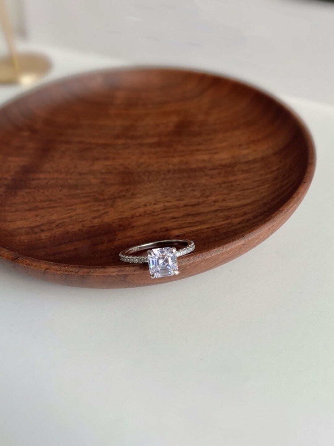 

MISS JO 92.5 Sterling Silver Crystal Studded Ring