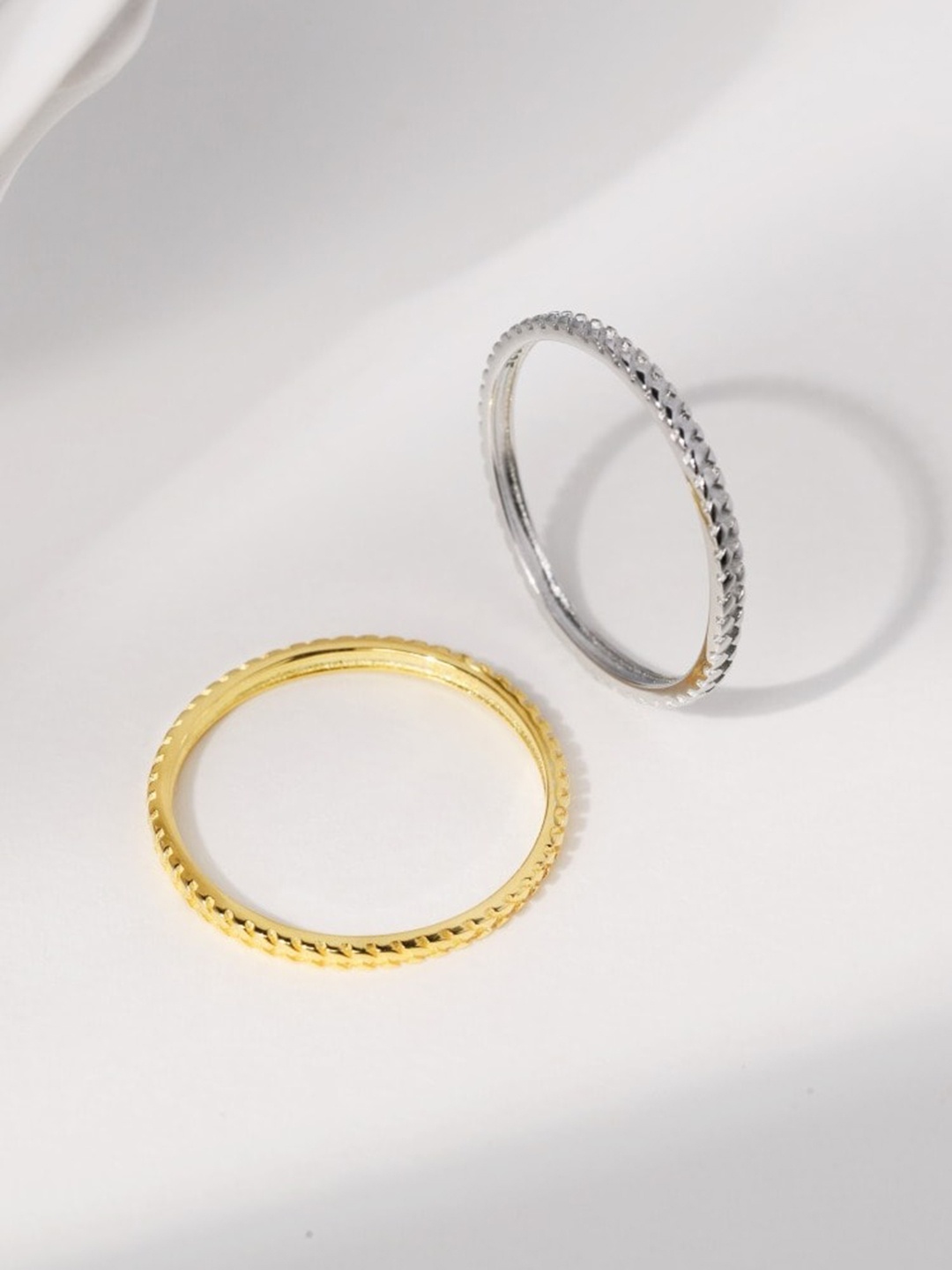 

MISS JO 92.5 Sterling Silver Slim Ring, Gold