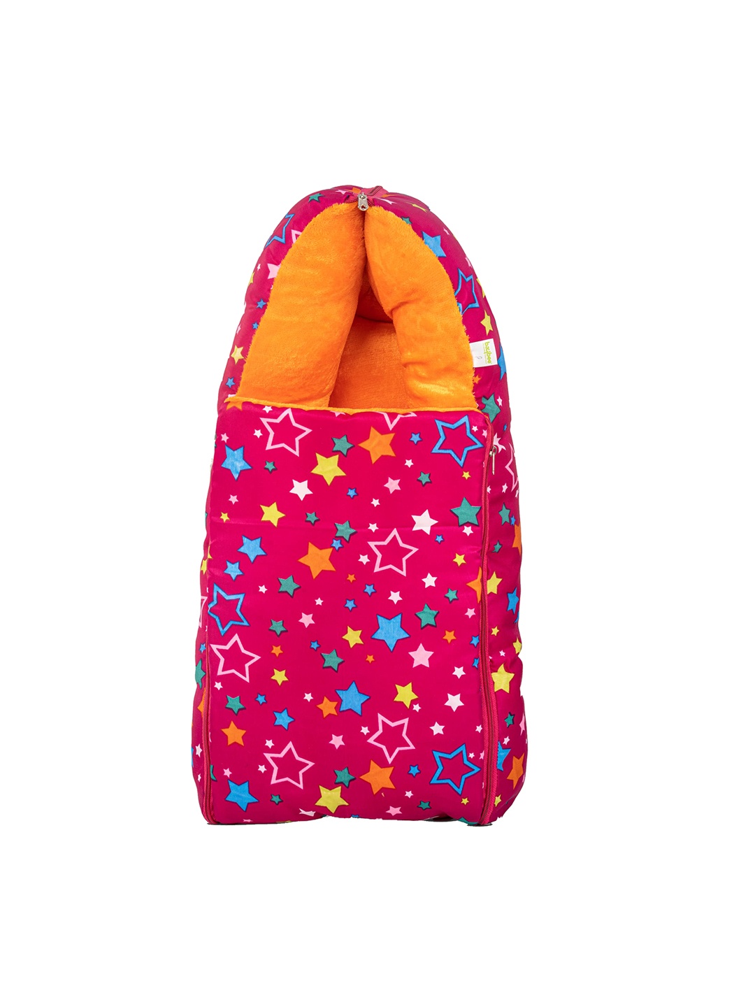 

BAYBEE Infants Printed Pure Cotton 3 In 1 Baby Sleeping Bed, Orange