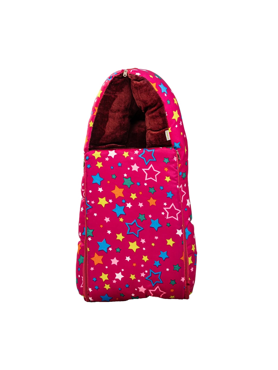 

BAYBEE Little Max Printed Cotton 3 In 1 Baby Sleeping Bed, Red