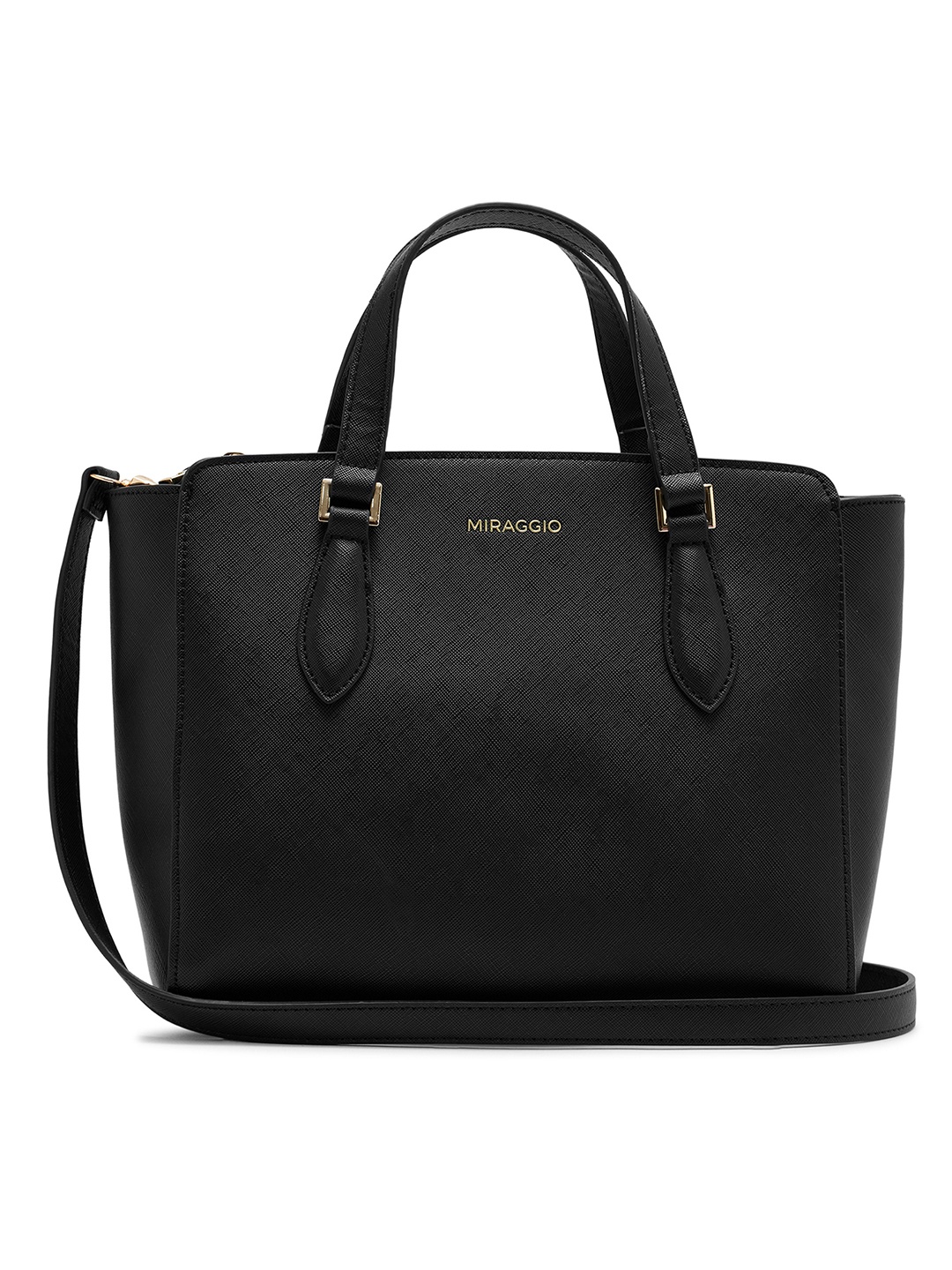 

MIRAGGIO Handbag with Crossbody Strap, Black