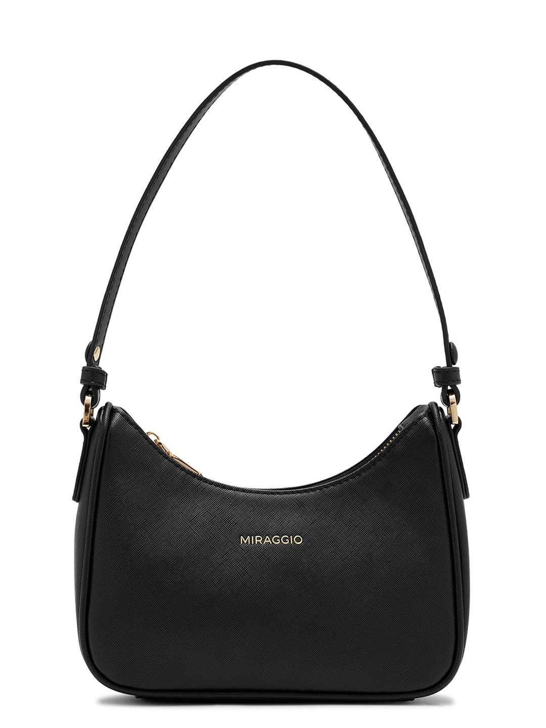 

MIRAGGIO Solid Shoulder Bag, Black