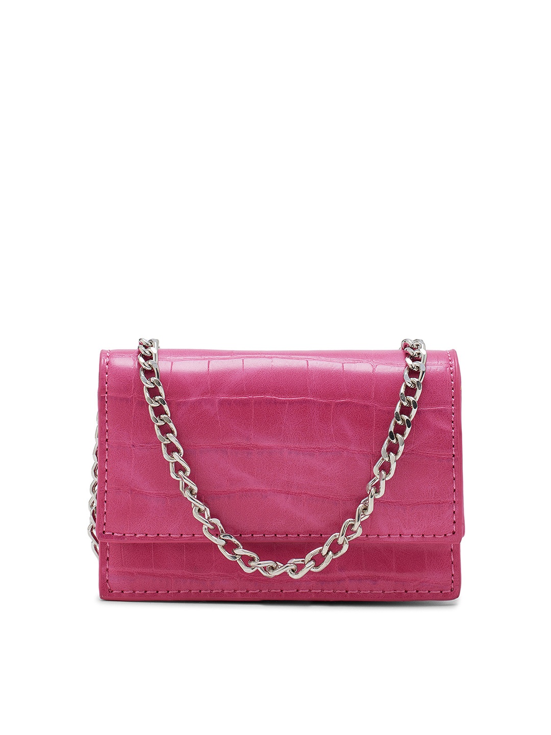 

MIRAGGIO Texture Card Holder Crossbody Bag, Pink