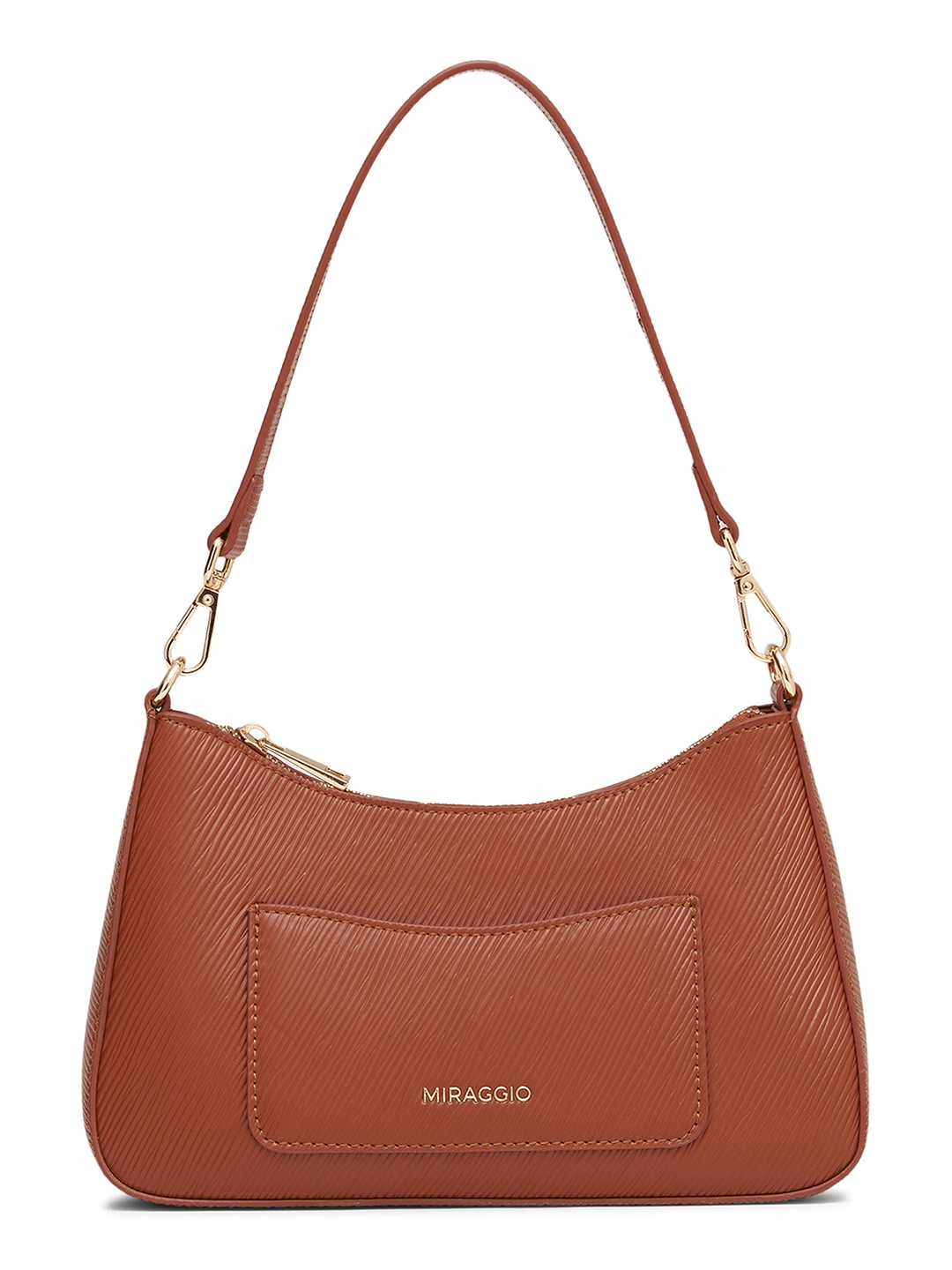 

MIRAGGIO Shoulder Bag with Crossbody Strap, Tan