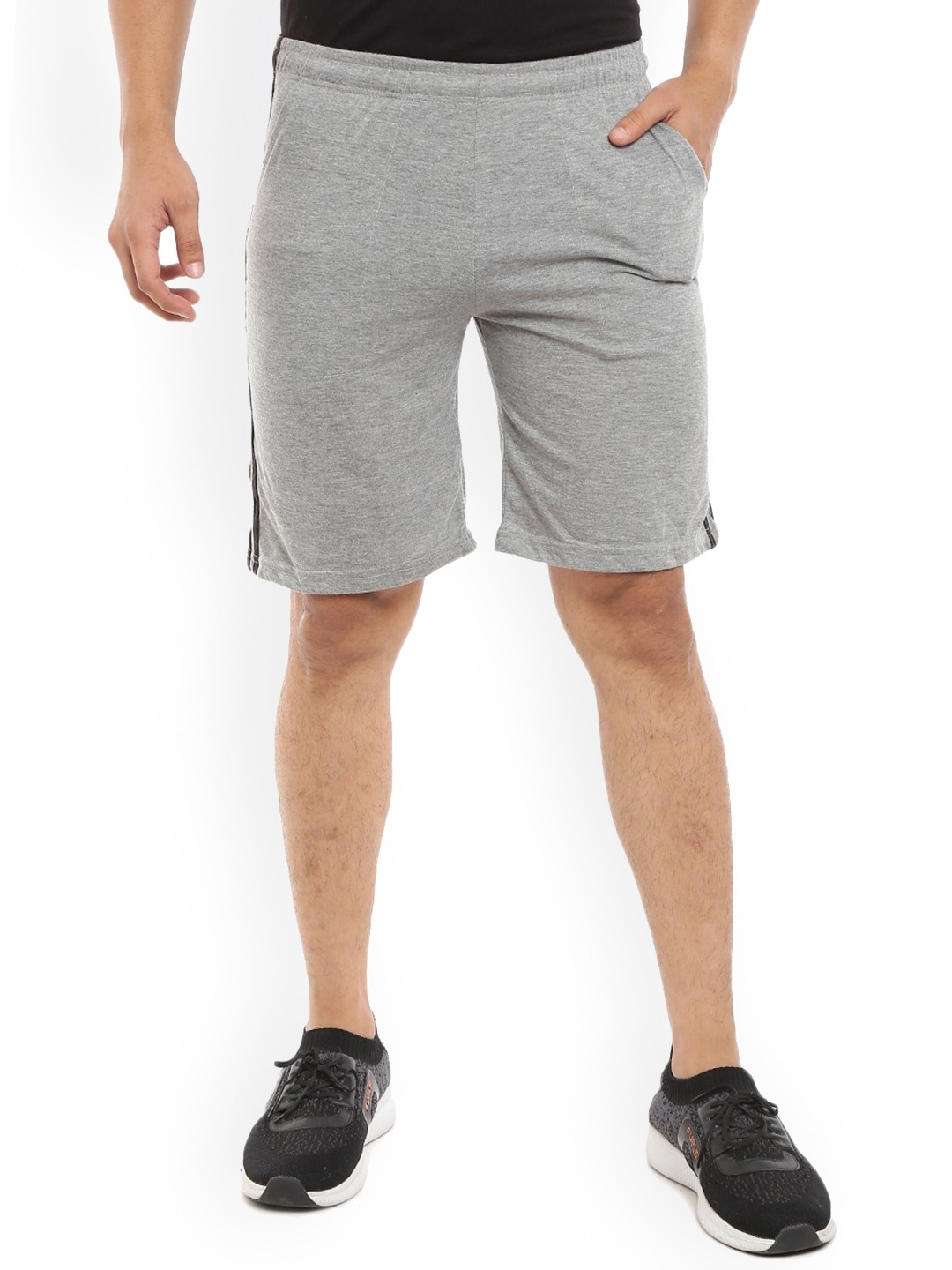 

V-Mart Men Mid-Rise Sports Shorts, Grey