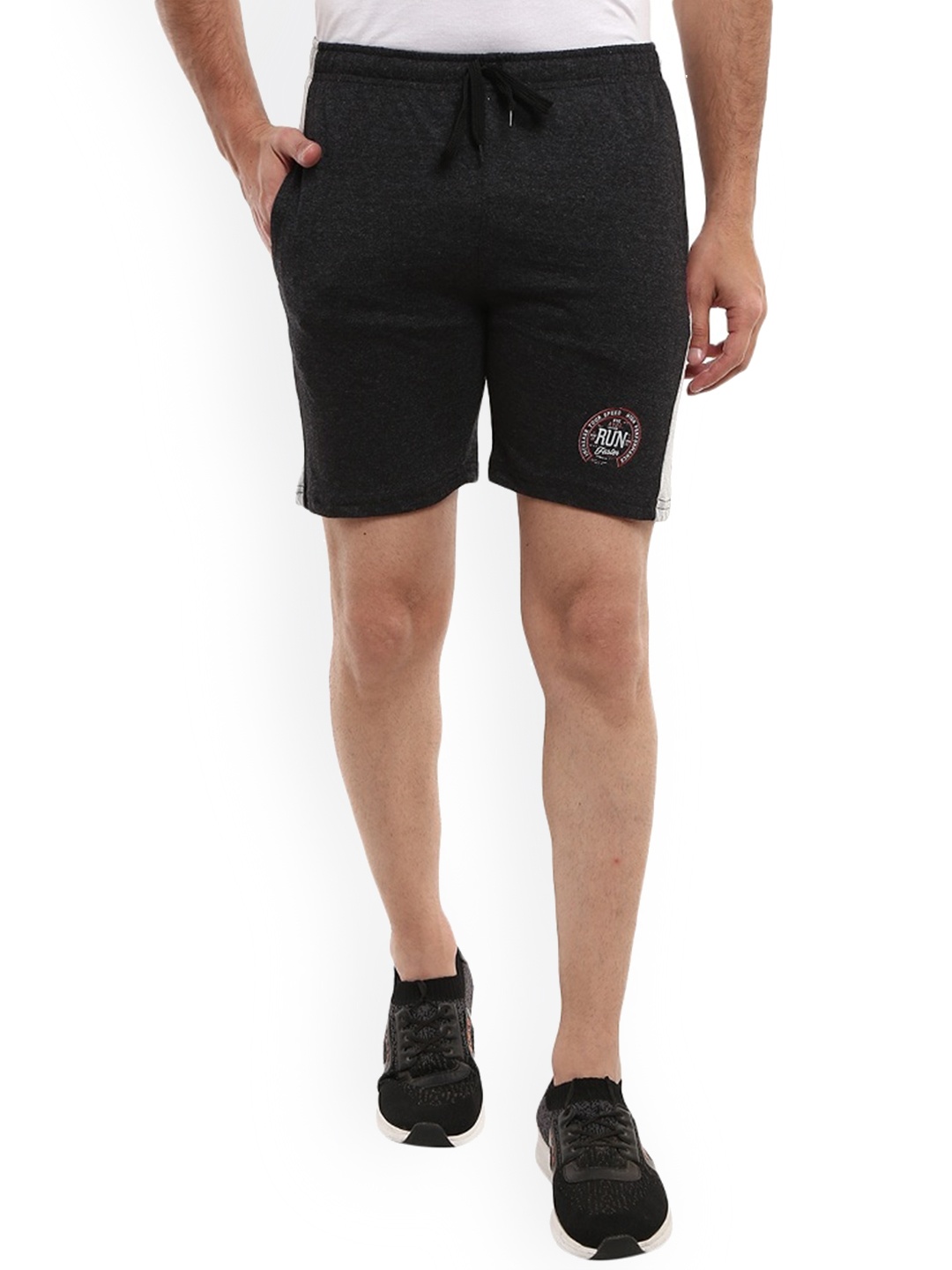 

V-Mart Men Mid Rise Cotton Shorts, Grey