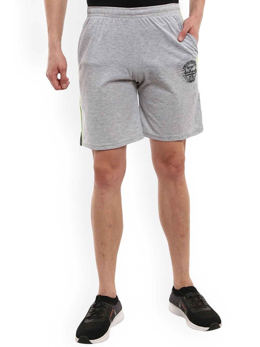 

V-Mart Men Mid Rise Shorts, Grey