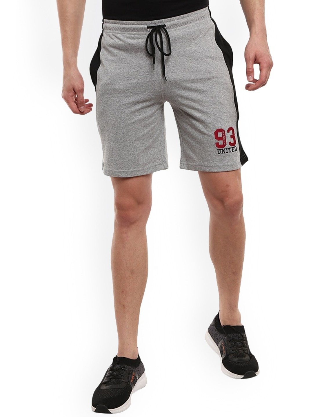 

V-Mart Men Cotton Regular Shorts, Grey