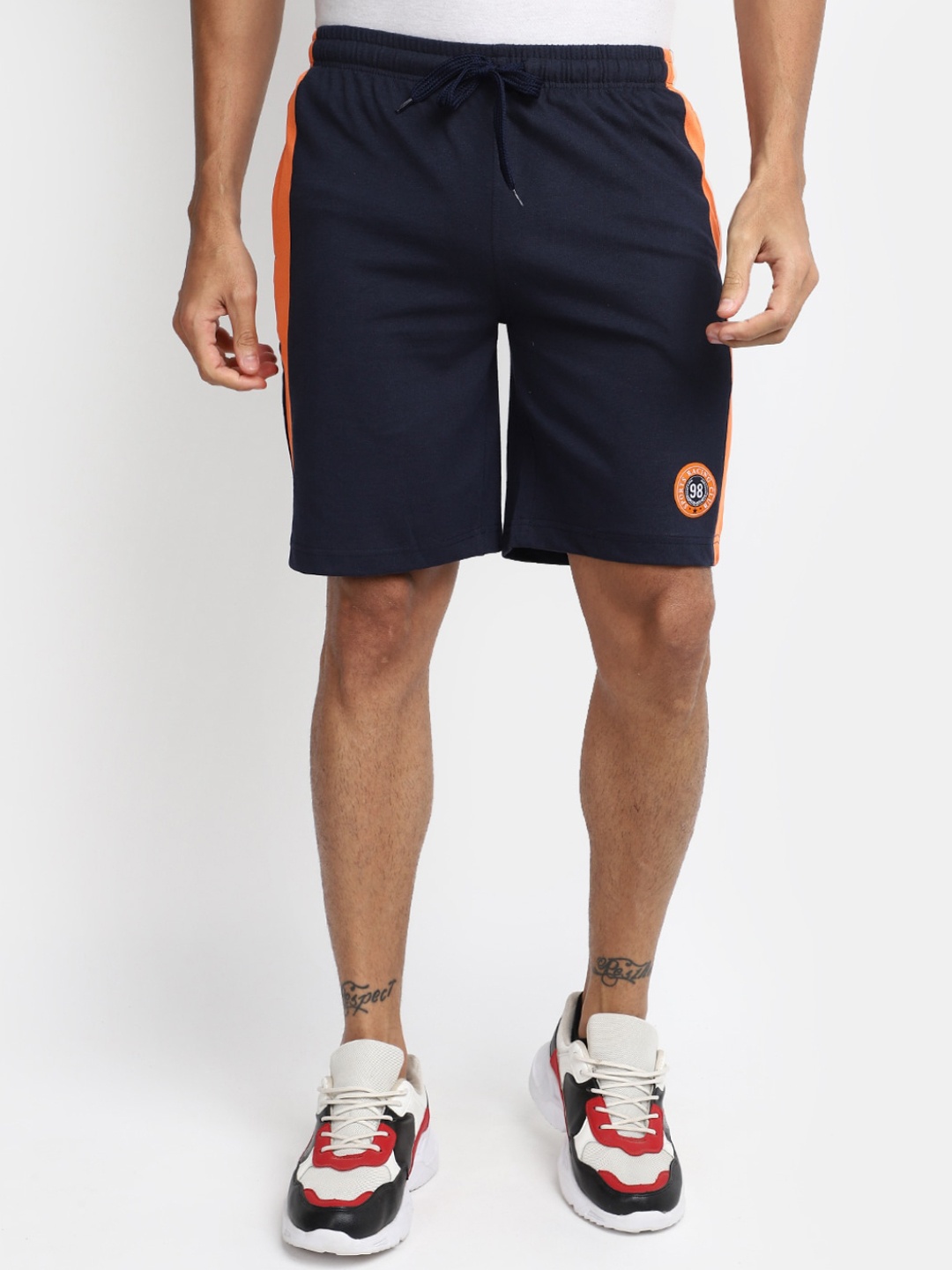 

V-Mart Men Cotton Slip-On Sports Shorts, Blue