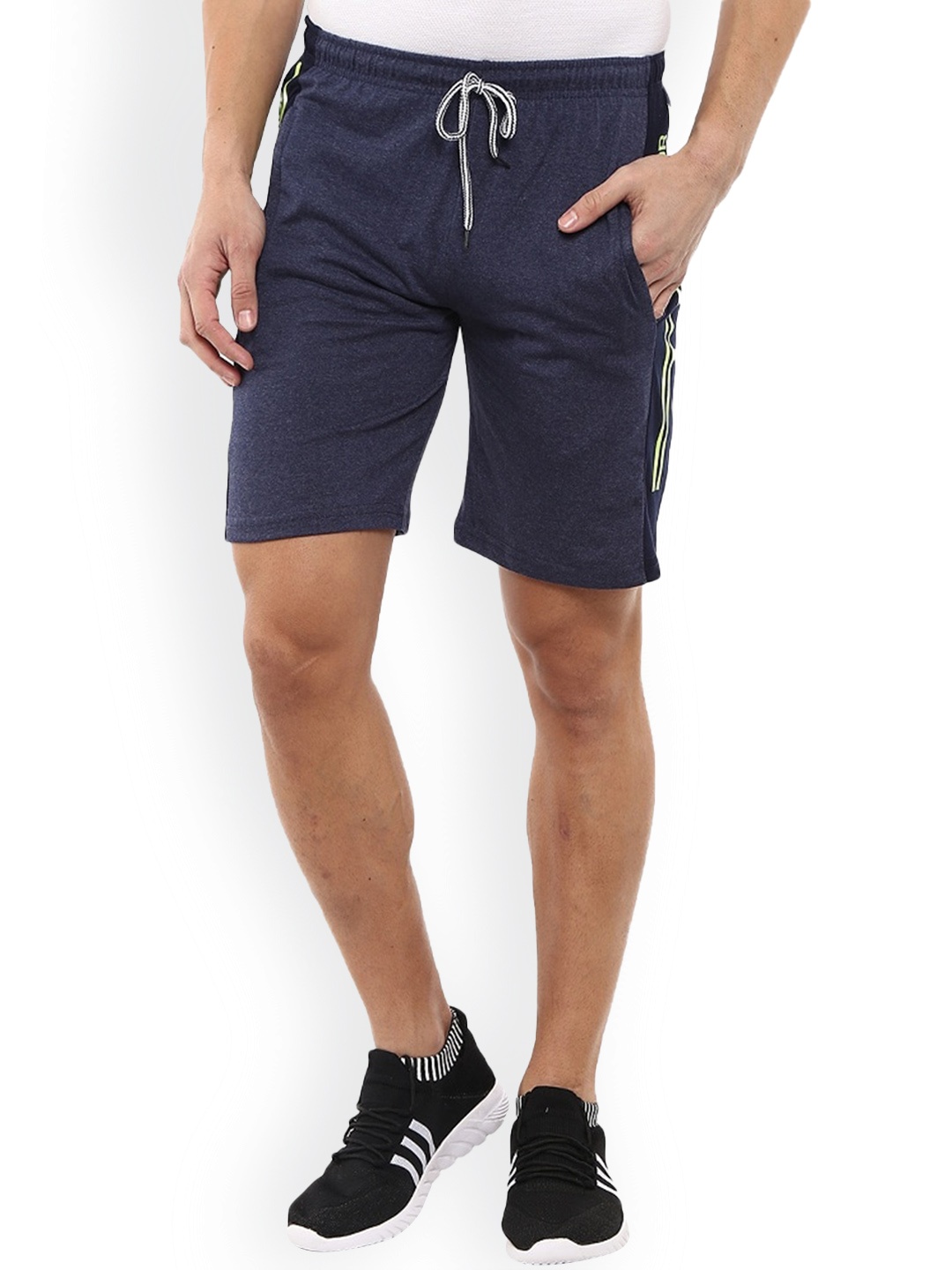 

V-Mart Men Mid Rise Shorts, Blue
