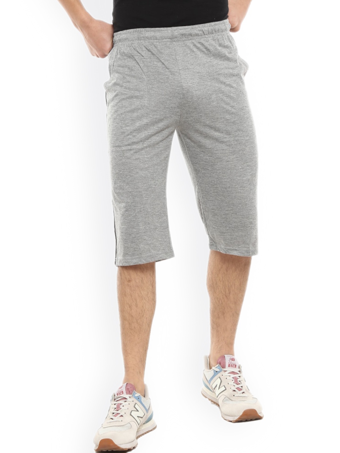 

V-Mart Men Mid-Rise Cotton Shorts, Grey