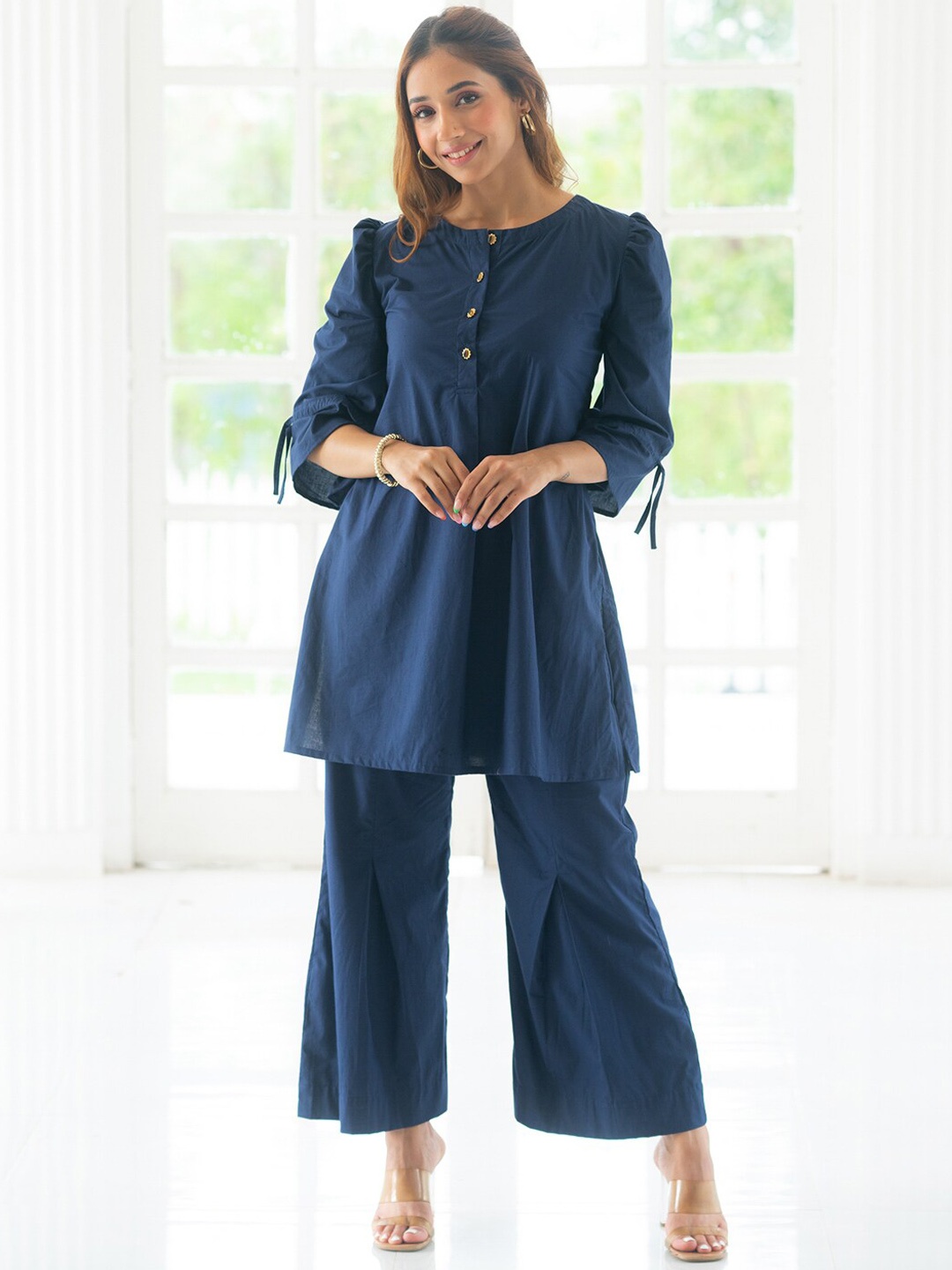 

Ambraee Tunic With Trousers, Blue