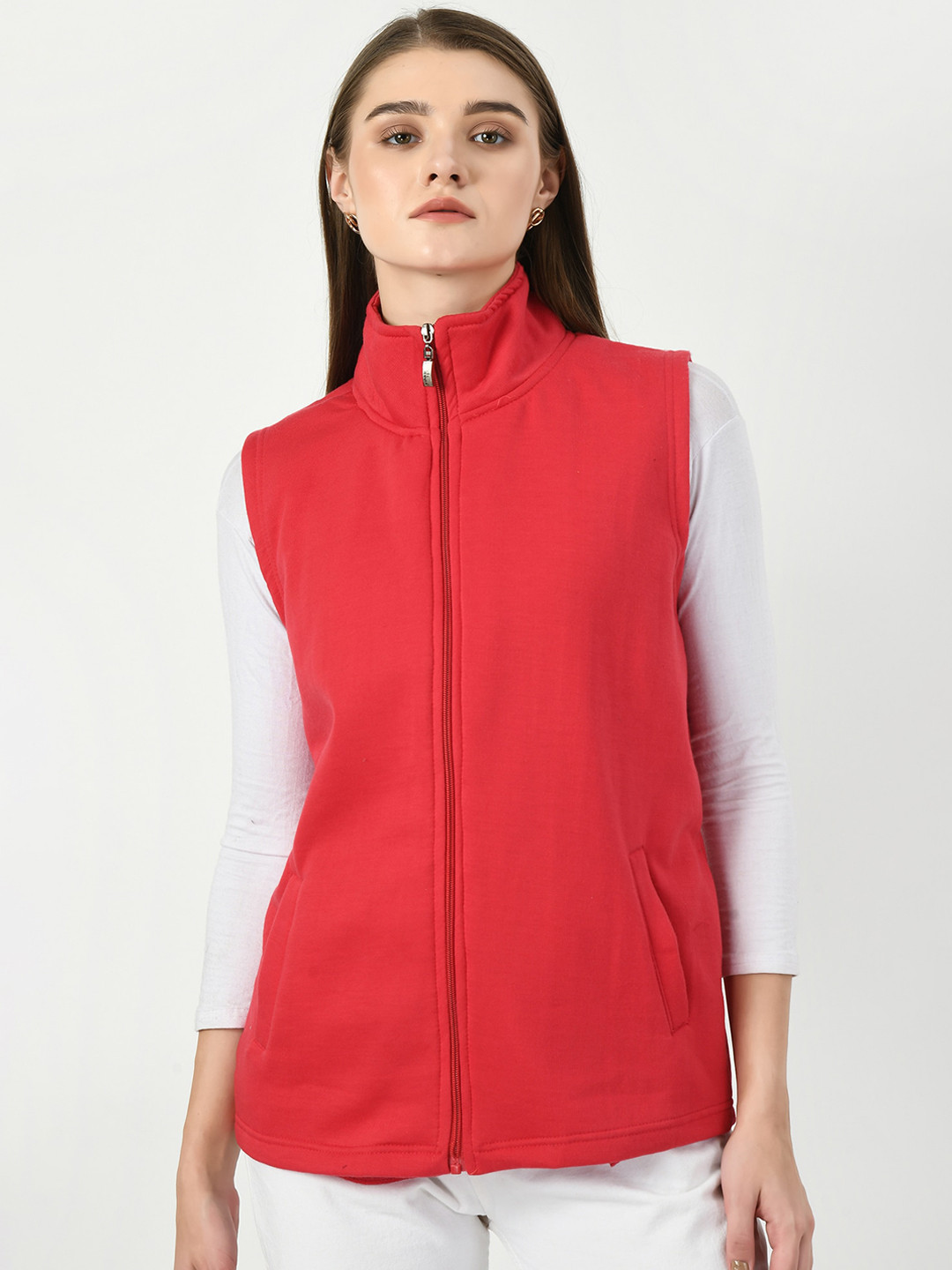 

BAESD Fleece Lightweight Tailored Jacket, Red