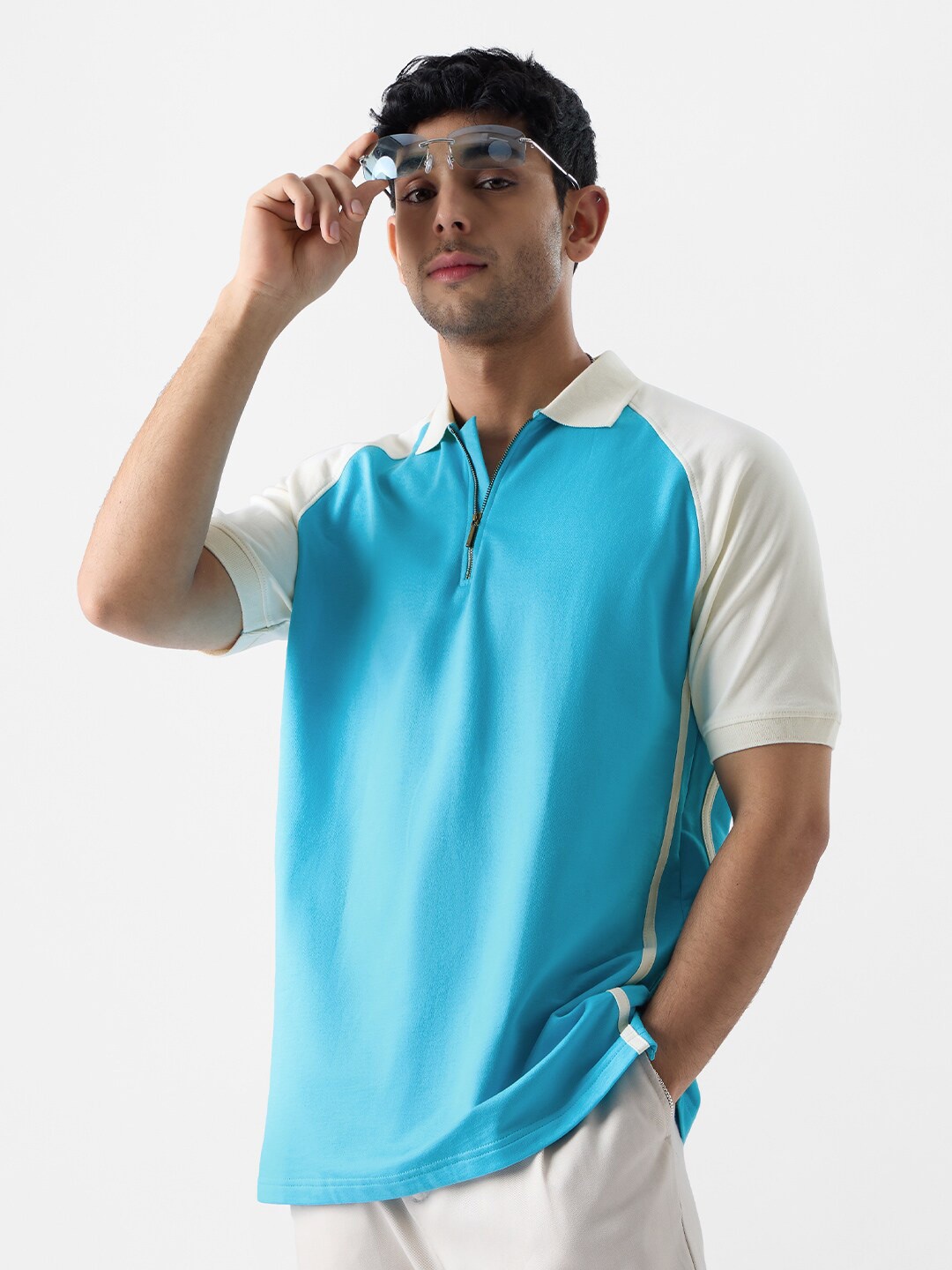 

The Souled Store Polo Collar Regular Fit T-shirt, White