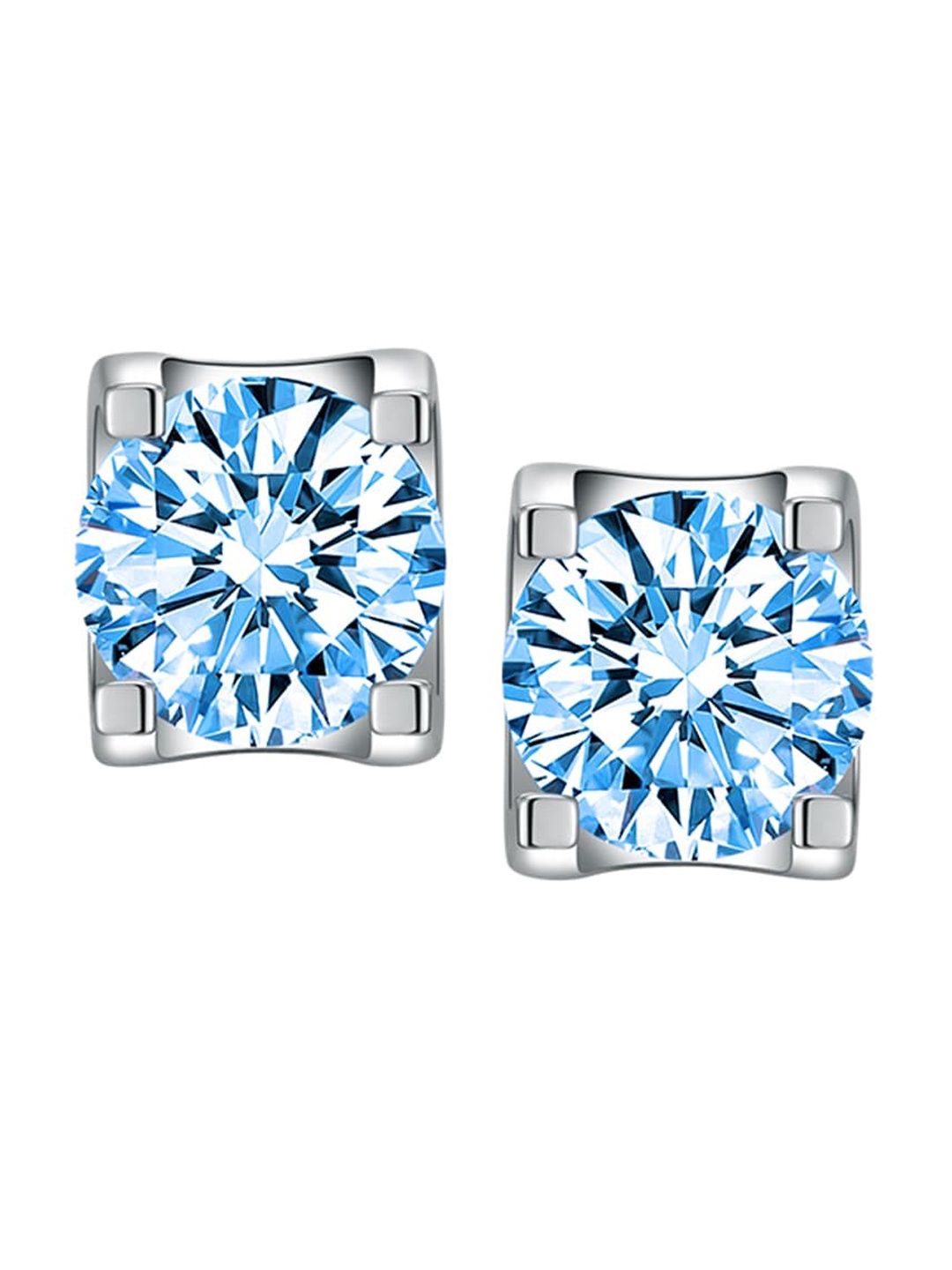 

Designs & You Silver Plated Contemporary Studs Earrings