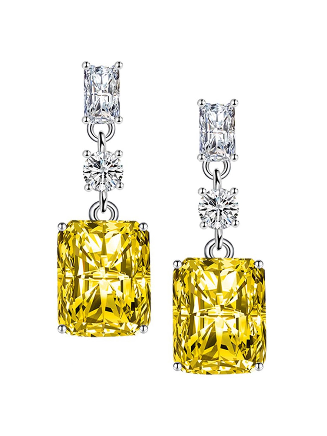 

Designs & You Silver Plated Geometric Drop Earrings