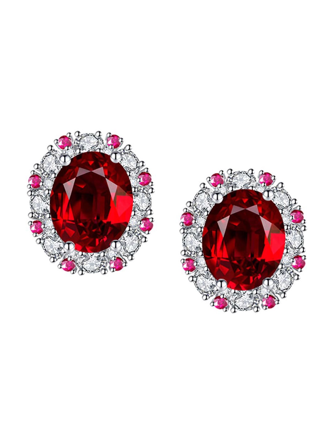 

Designs & You Silver Plated Contemporary Studs Earrings