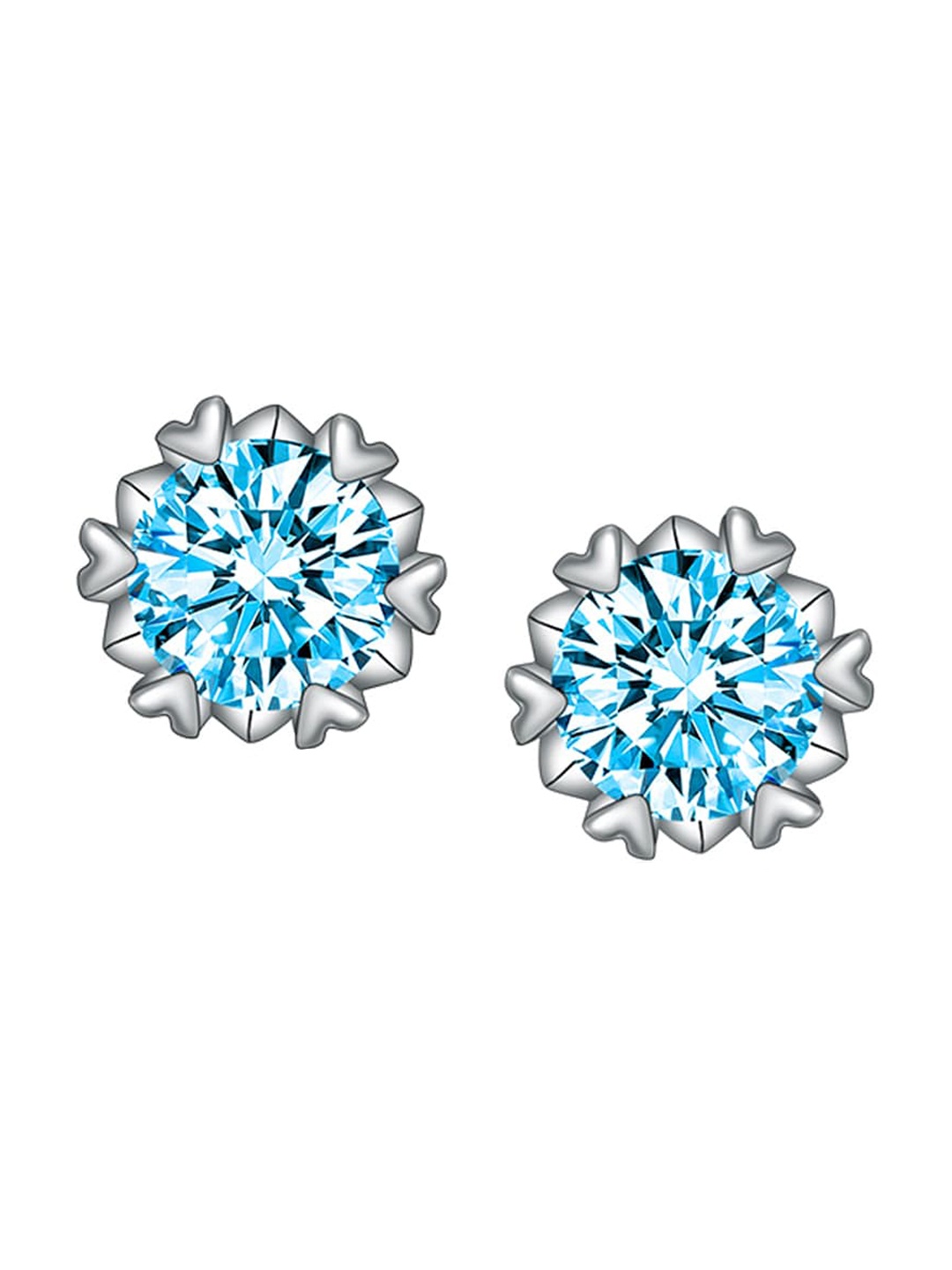

Designs & You Floral Studs Earrings, Blue