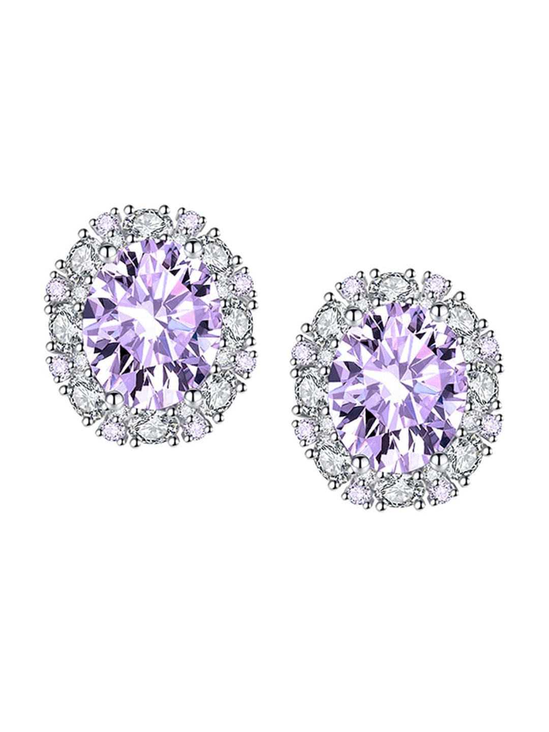 

Designs & You Silver Plated Contemporary Studs Earrings