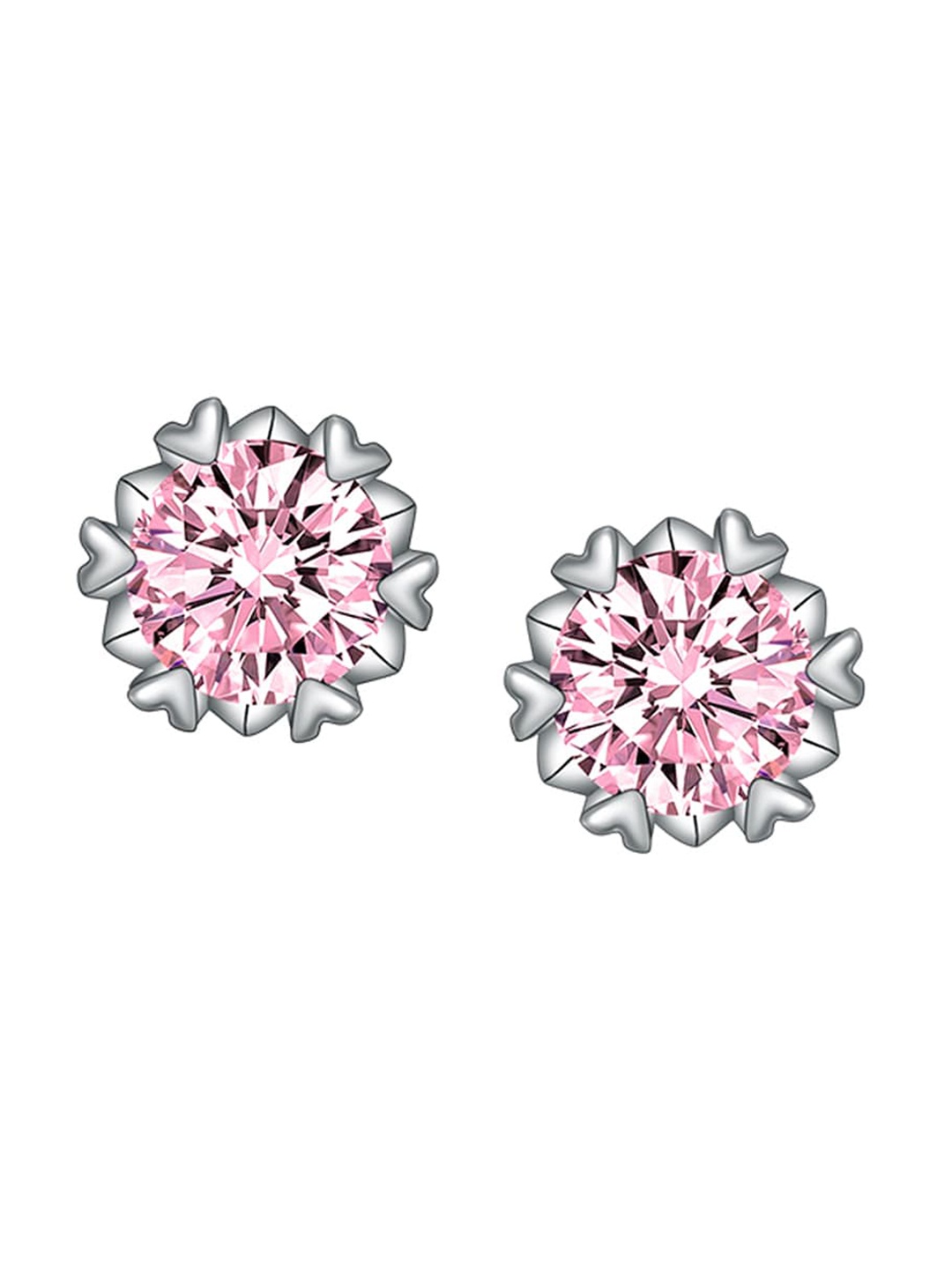 

Designs & You Pink Floral Studs Earrings