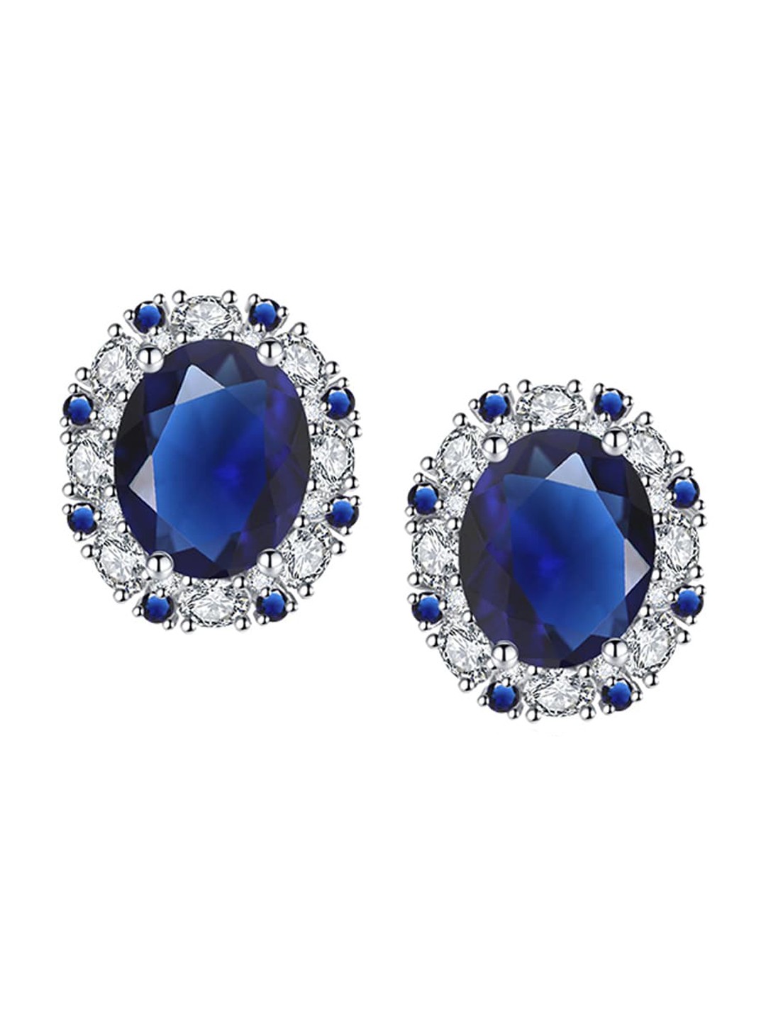 

Designs & You Silver Plated Contemporary Studs Earrings