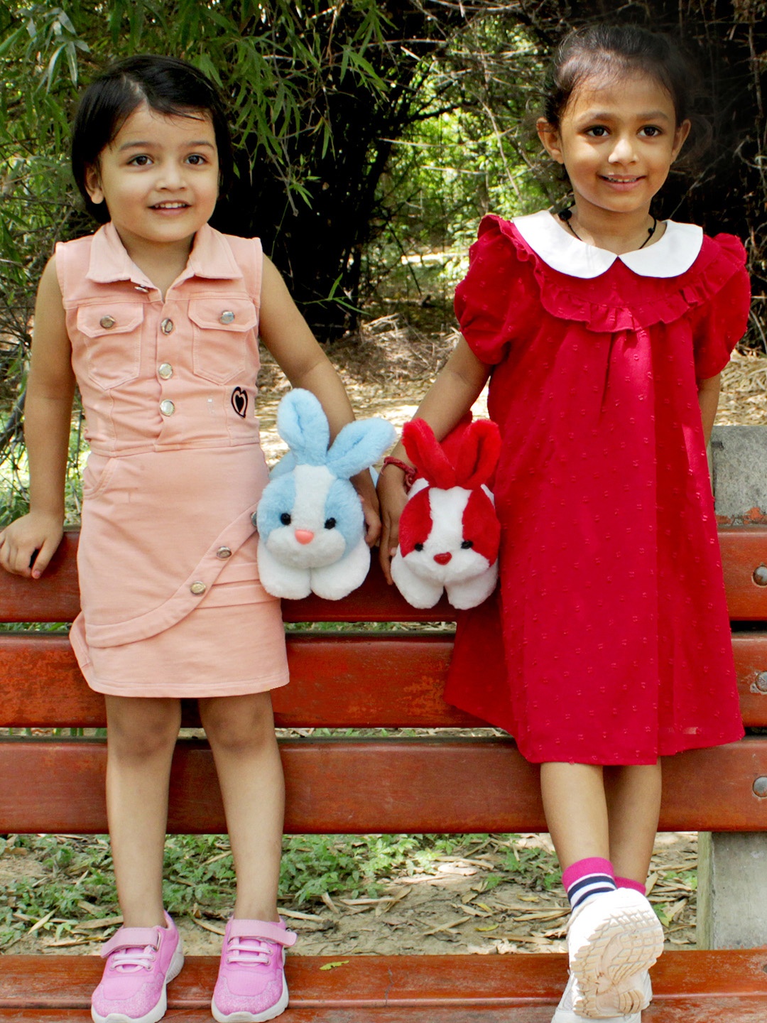 

DukieKooky Kids Set Of 2 Printed Soft Toys, Blue