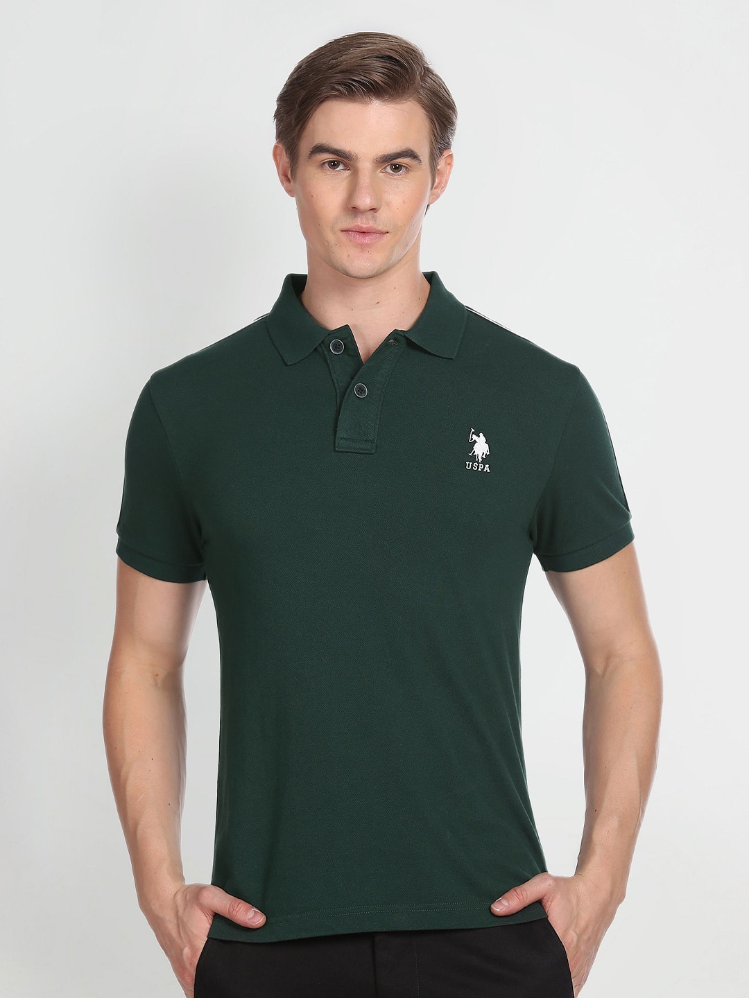 

U.S. Polo Assn. Denim Co. Polo Collar Slim Fit T-shirt, Green