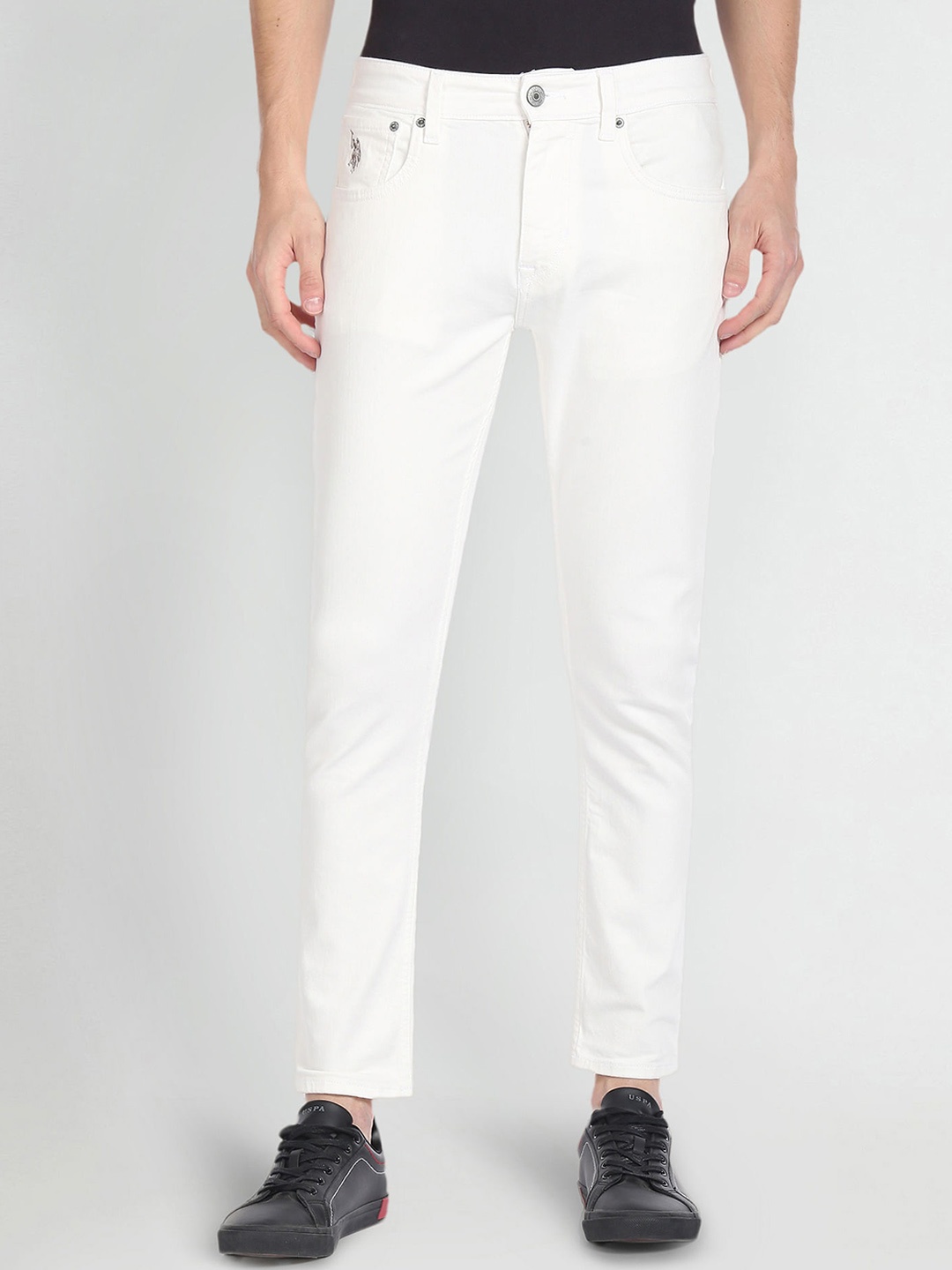 

U.S. Polo Assn. Denim Co. Men Clean Look Stretchable Jeans, White
