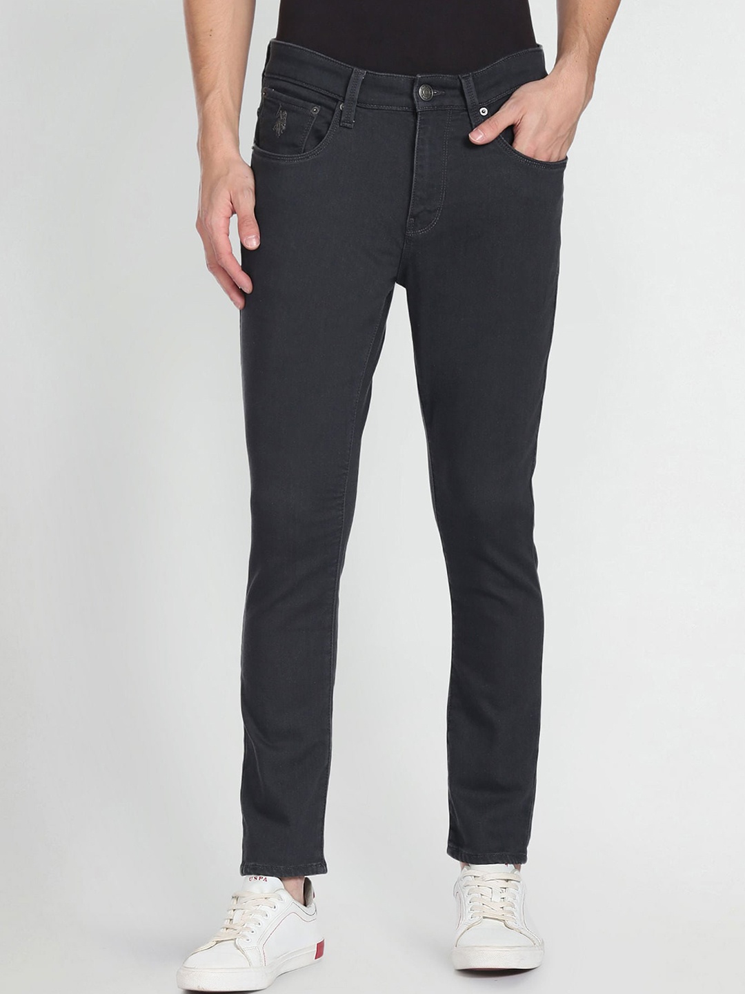 

U.S. Polo Assn. Denim Co. Men Clean Look Stretchable Jeans, Grey