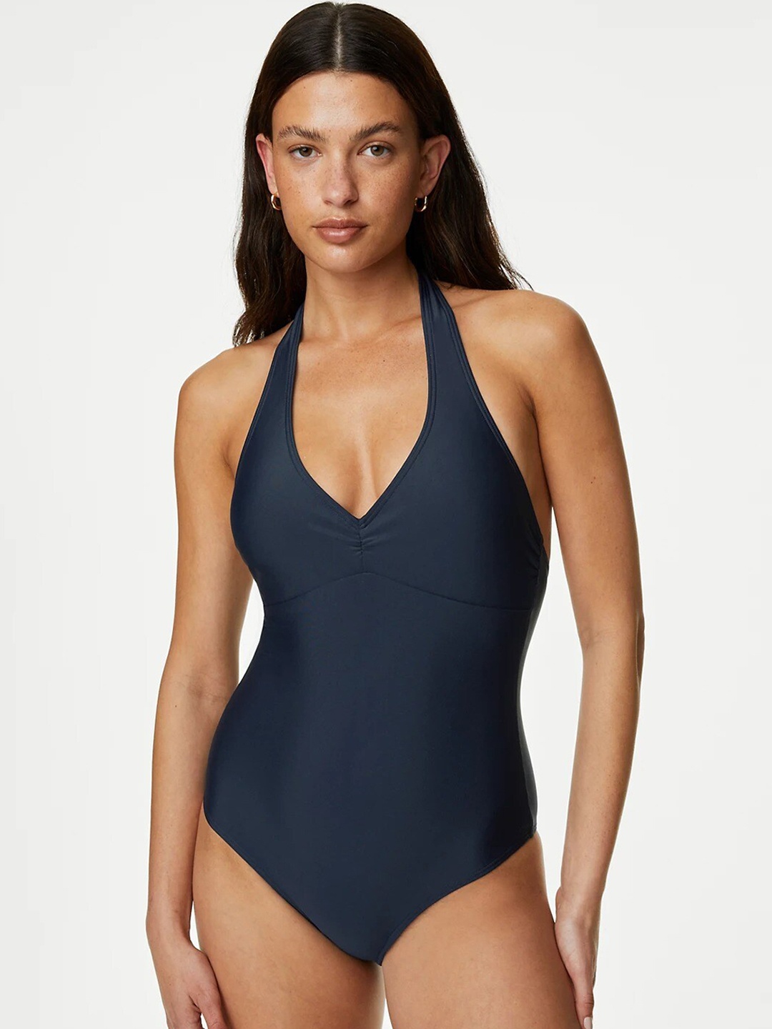 

Marks & Spencer Sleeveless Halter Neck Bodysuit, Navy blue