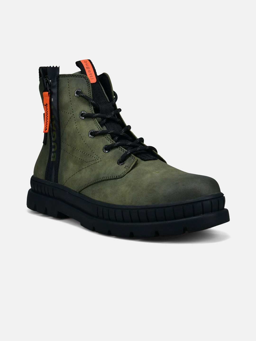 

Bugatti Men Pallario Comfort Mid Top Regular Boots, Green