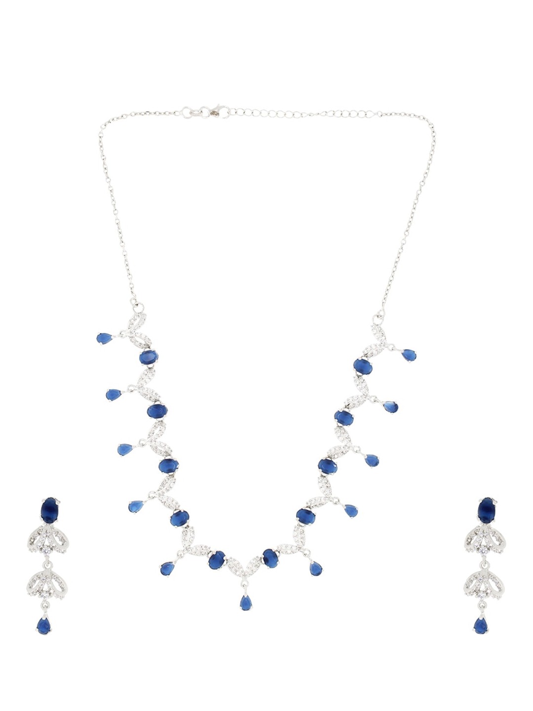

ANAYRA 925 Sterling Silver Cubic Zirconia Studded Jewellery Set
