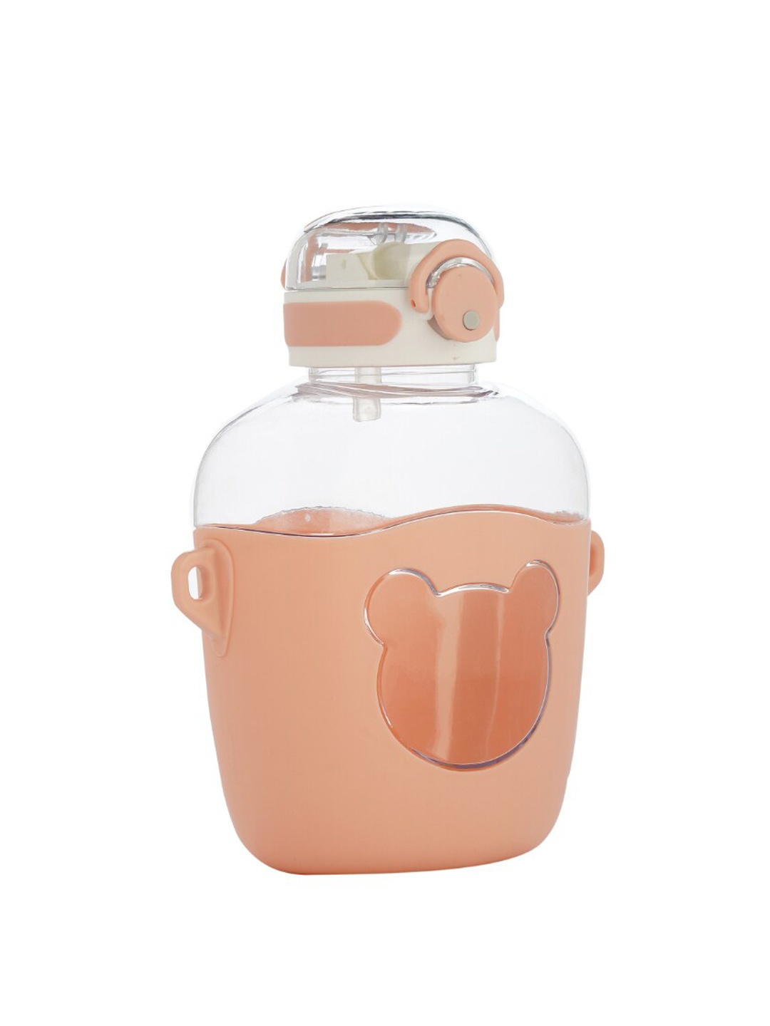 

GUCHIGU Kids Pink & Transparent Highest Safety Sipper Bottle-800 ml