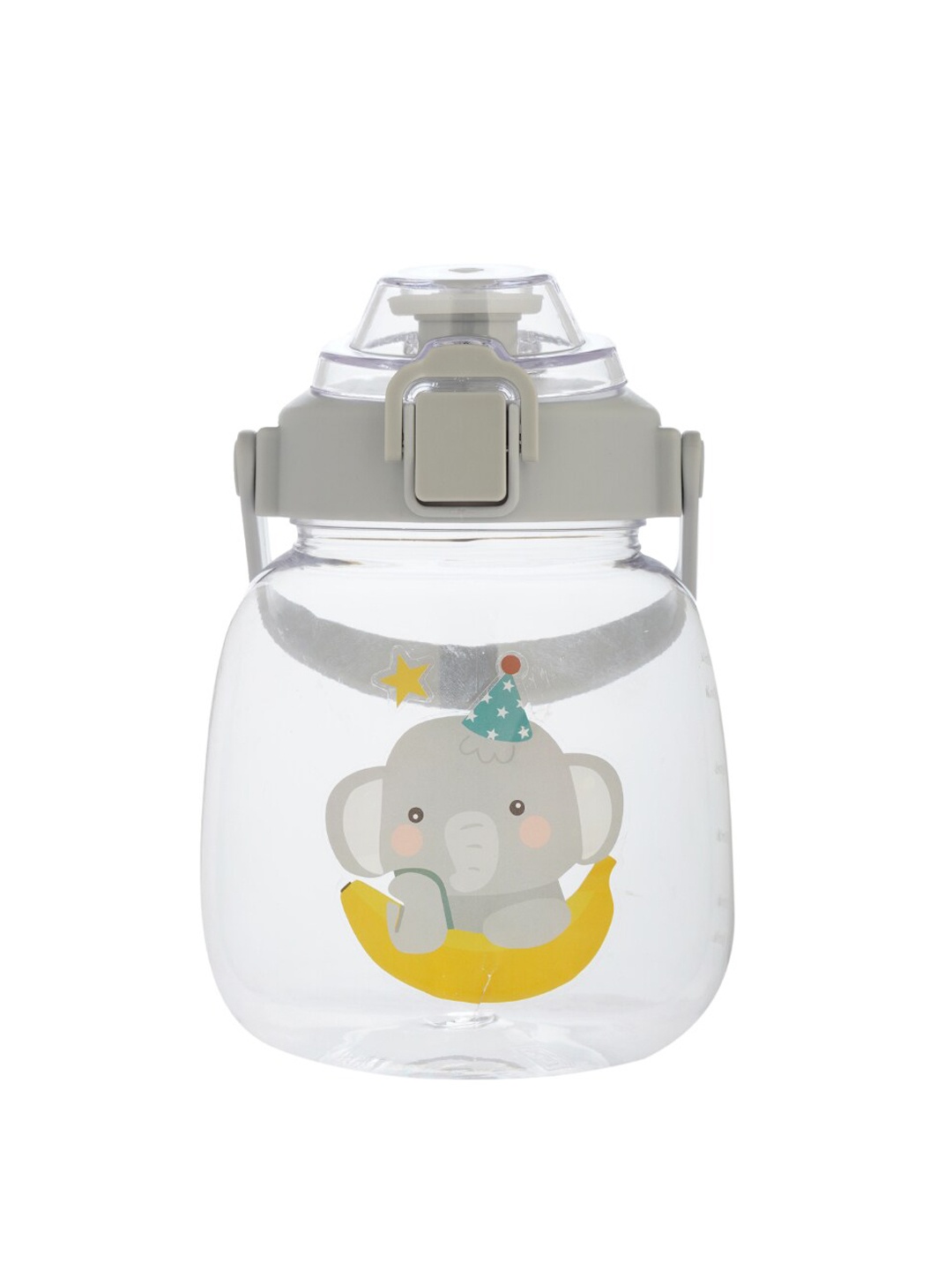 

GUCHIGU Kids Grey Printed Highest Safety Sipper Bottle - 1.3 L