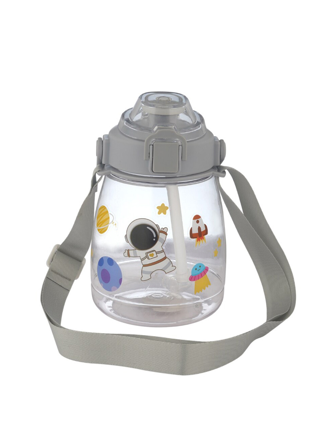 

GUCHIGU Kids Grey Printed Sipper Water Bottle 1.2 L