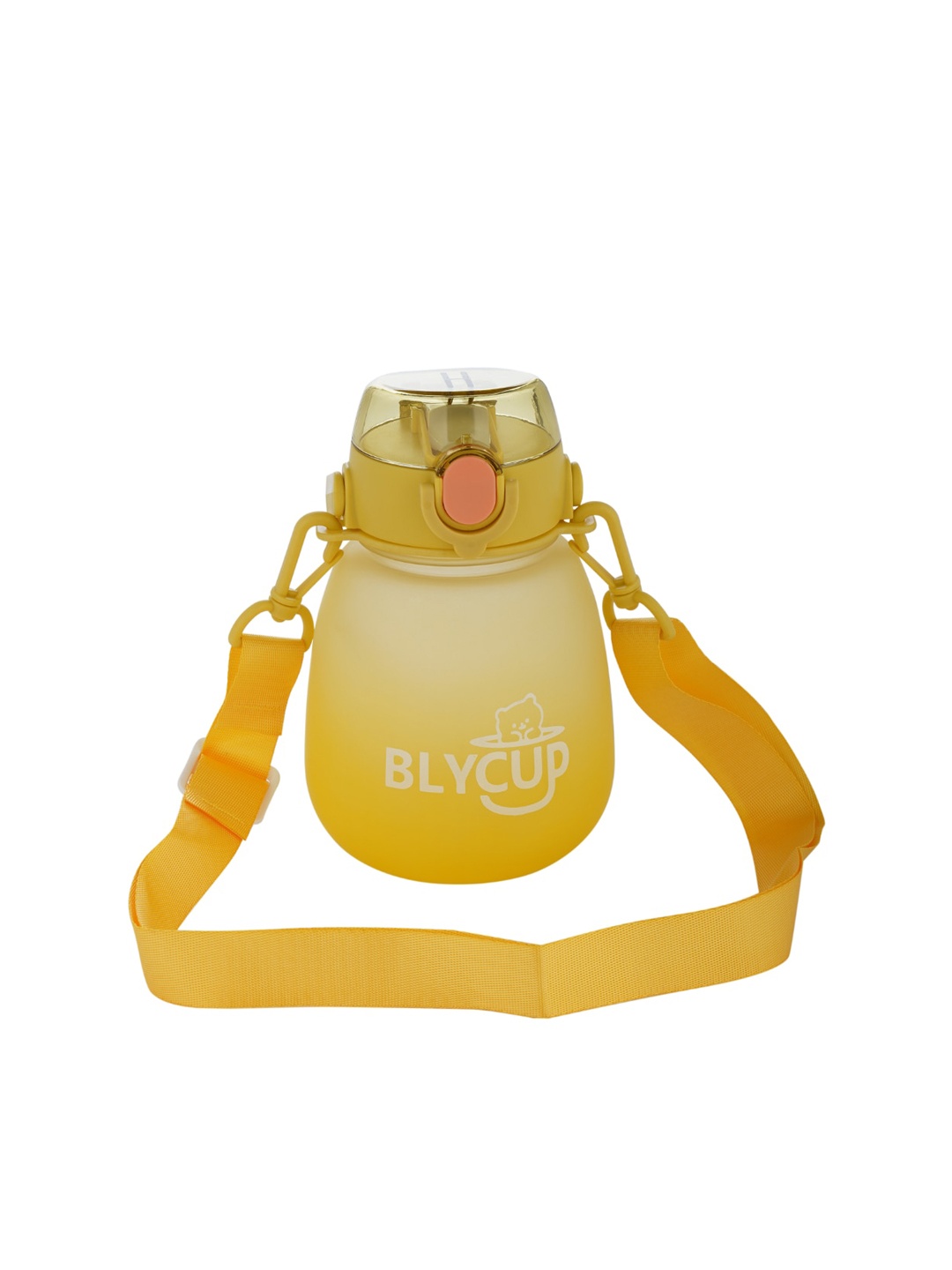 

GUCHIGU Kids Yellow Printed Sipper Water Bottle 600 ML