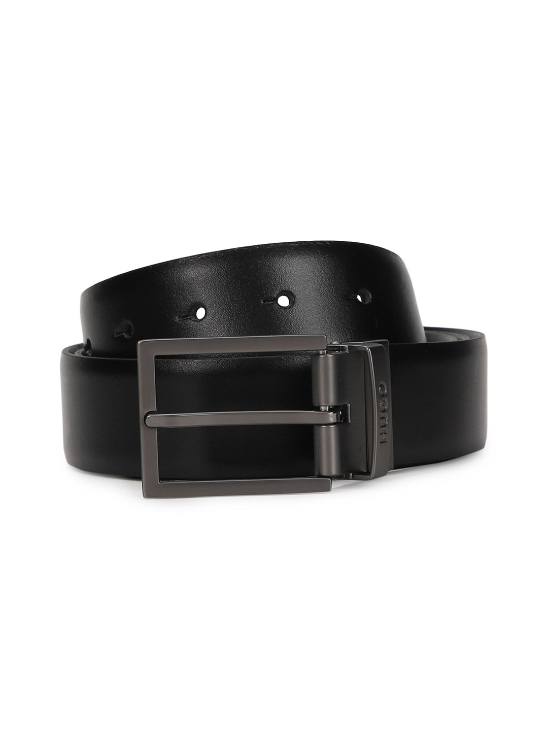 

HUGO Men PU Belt, Black