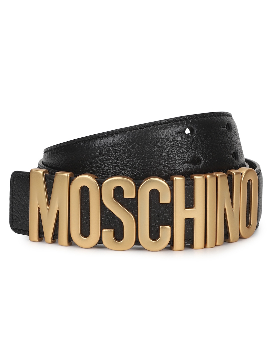 

MOSCHINO COUTURE Men Leather Belt, Black