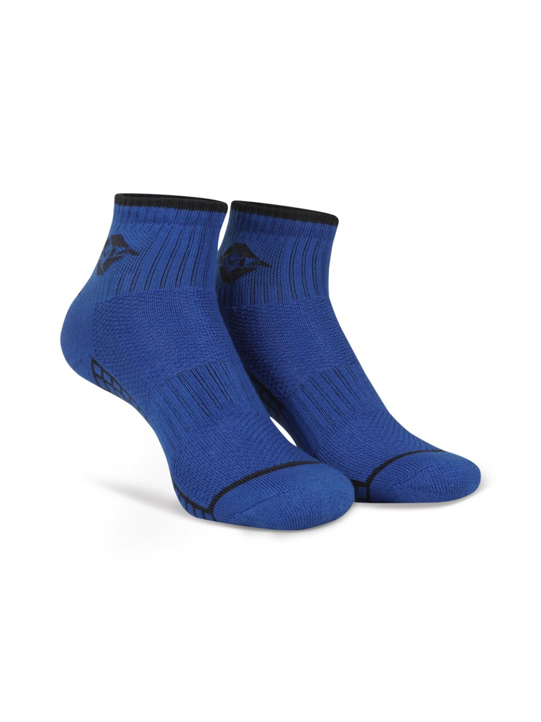

NIVIA Unisex Cube Patterned Ankle-Length Cotton Sports Socks, Blue